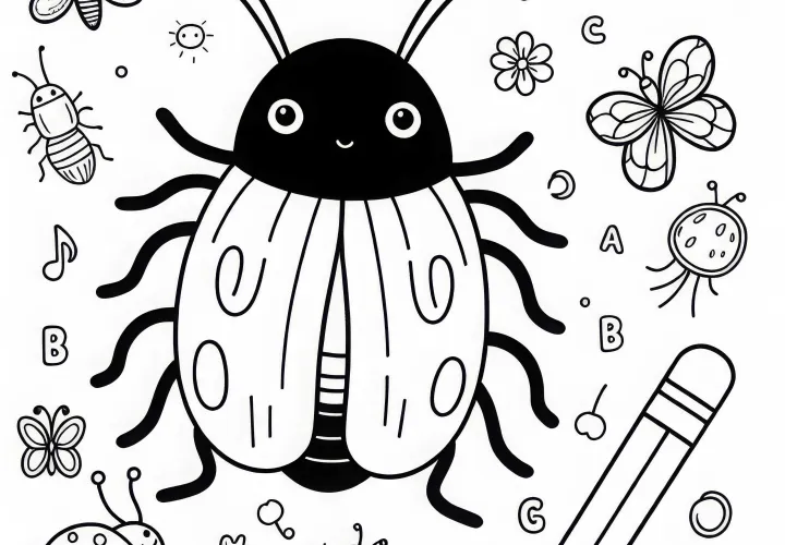 Risanka hroščev za prenos (Brezplačno)