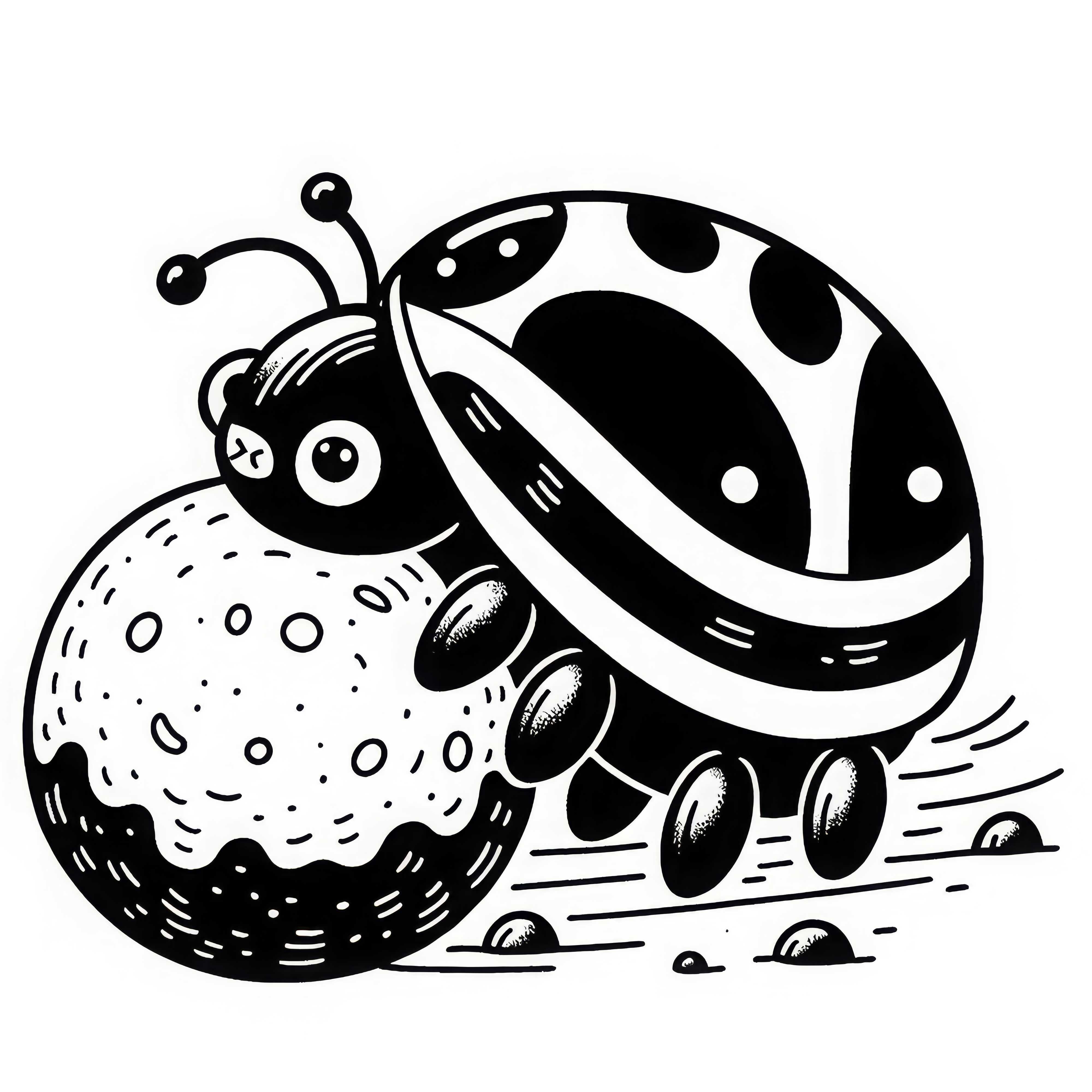 Hrošč valja kroglo: Slika za pobarvanje za prenos (brezplačno) Hrošč valji kroglo: Slika za pobarvanje za prenos (Brezplačno)