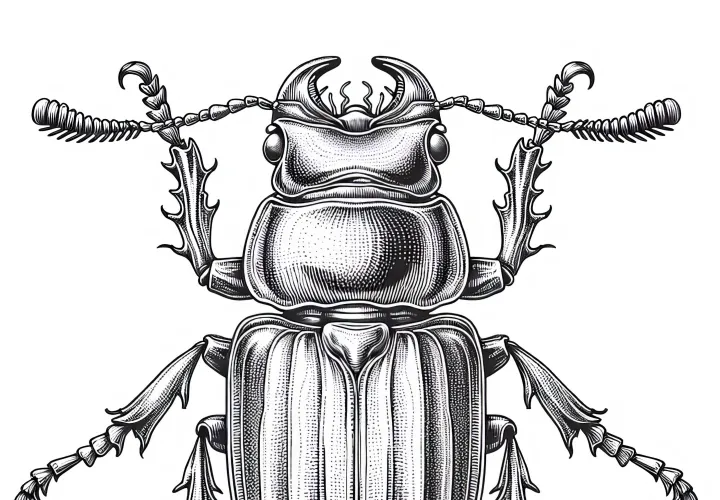 Barvna slika podrobnega hrošča za prenos (Brezplačno)