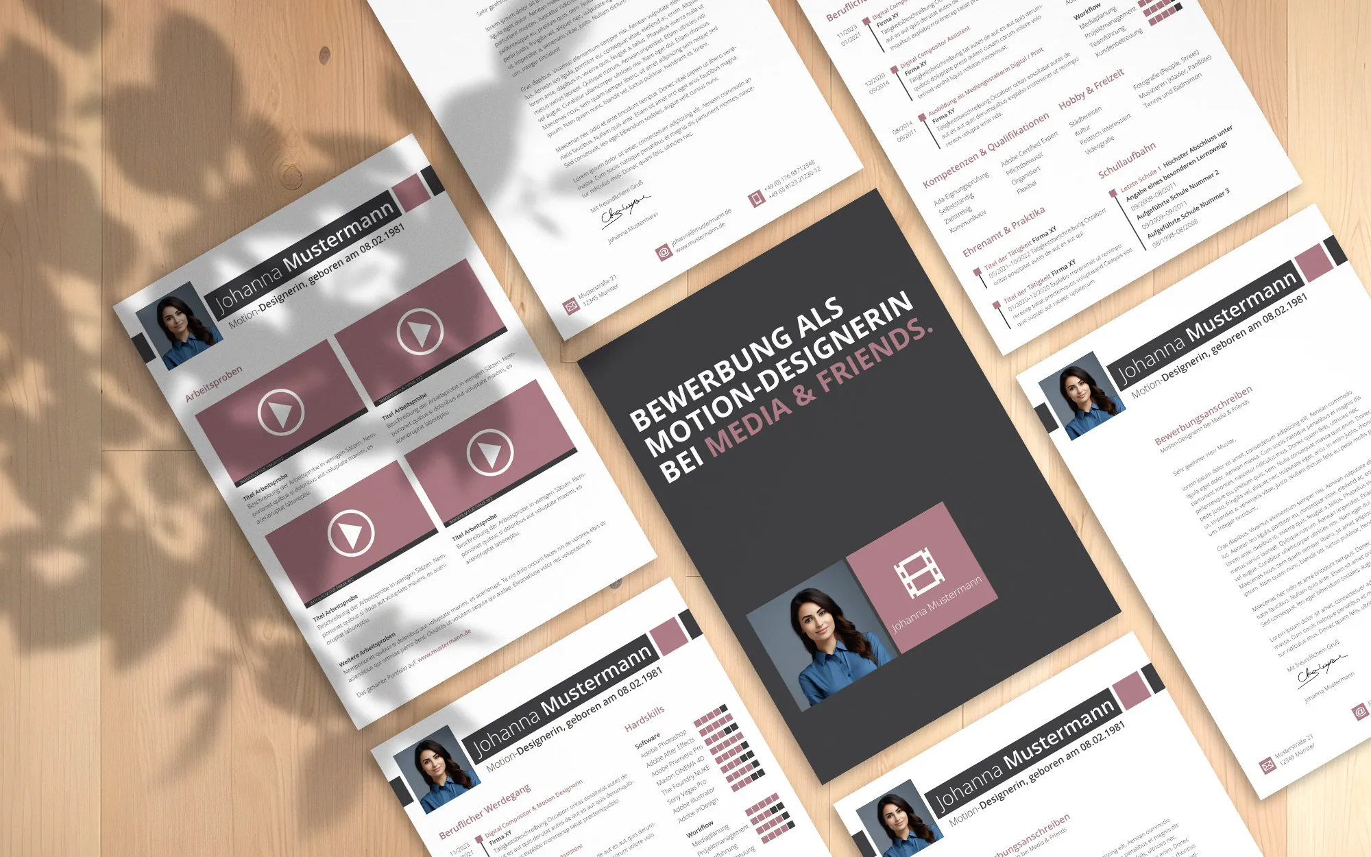 Application as a tailor: Template for cover letter and CV