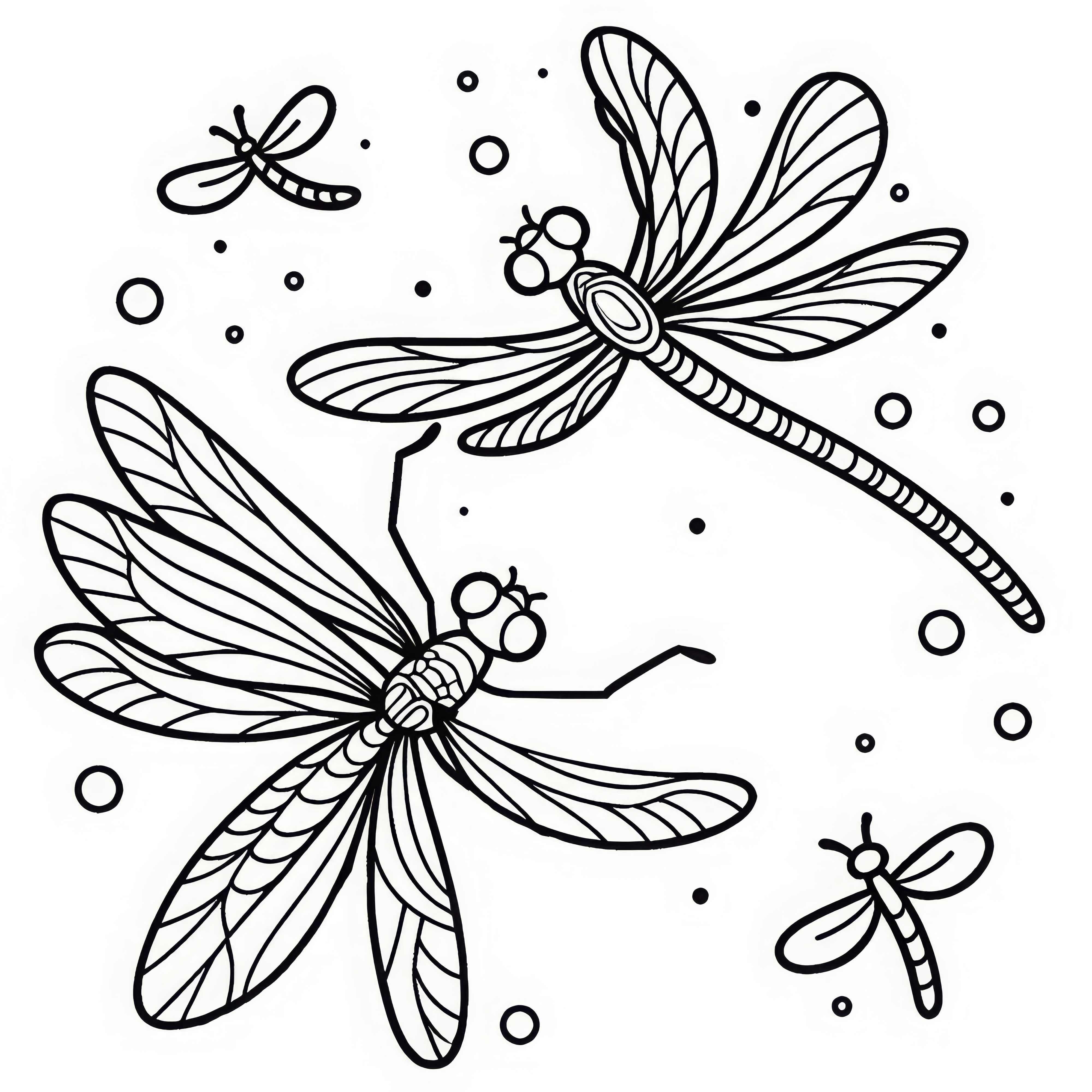 Dve kobilici ple&scaron;eta v zraku: Predloga za barvanje za prenos (Brezplačno)