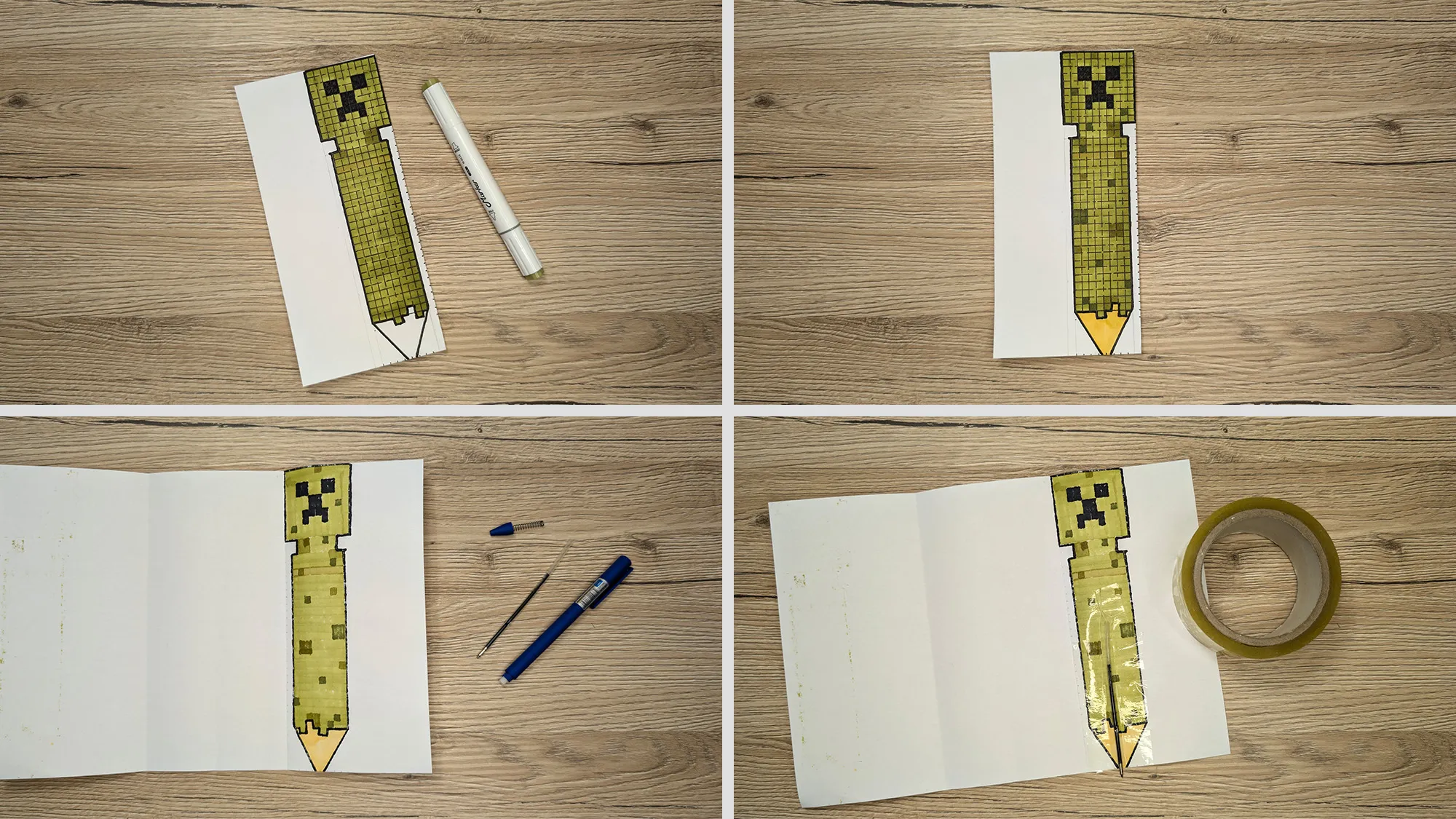 Minecraft Creeper-Stift Paper Squishy: Schritt-für-Schritt-Anleitung mit Fotos und Kommentaren. Das Bild 3 Minecraft Creeper-Stift Paper Squishy: Schritt-für-Schritt-Anleitung mit Fotos und Kommentaren. Das Bild 3