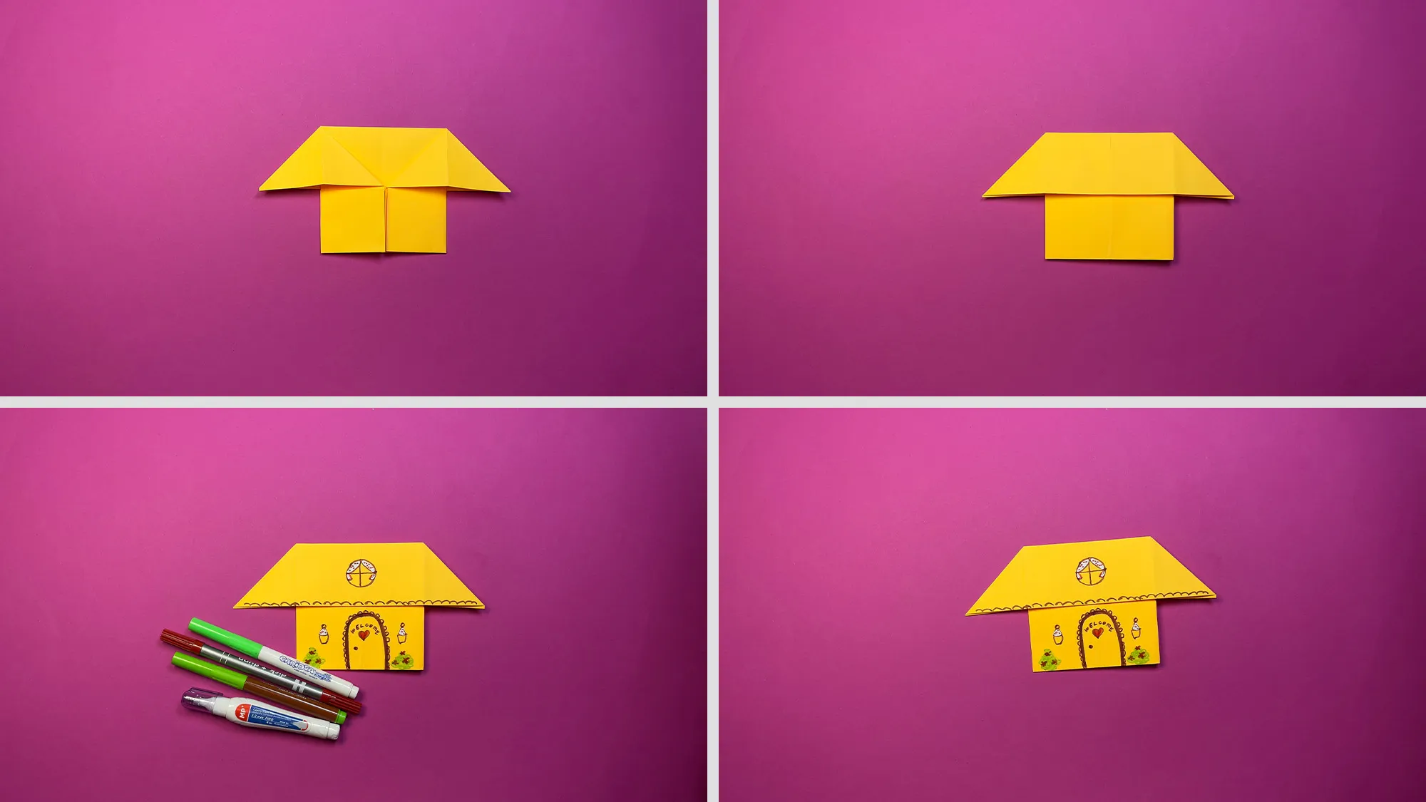 Einfaches Origami Haus: Schritt-für-Schritt Anleitung mit Fotos und Kommentaren. Das Bild 3 Einfaches Origami Haus: Schritt-für-Schritt Anleitung mit Fotos und Kommentaren. Das Bild 3