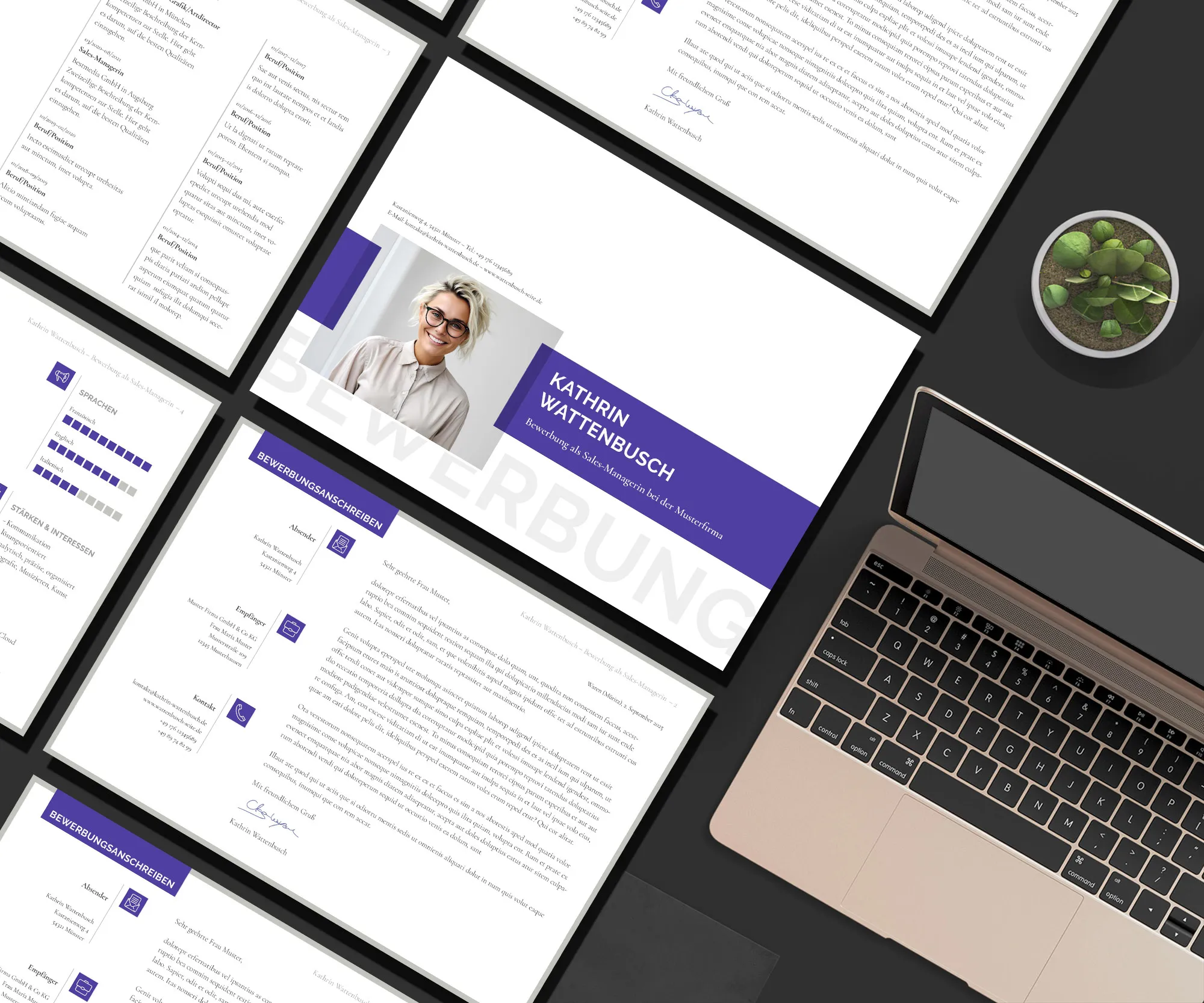 Application as security technician: Template of cover letter and CV for download