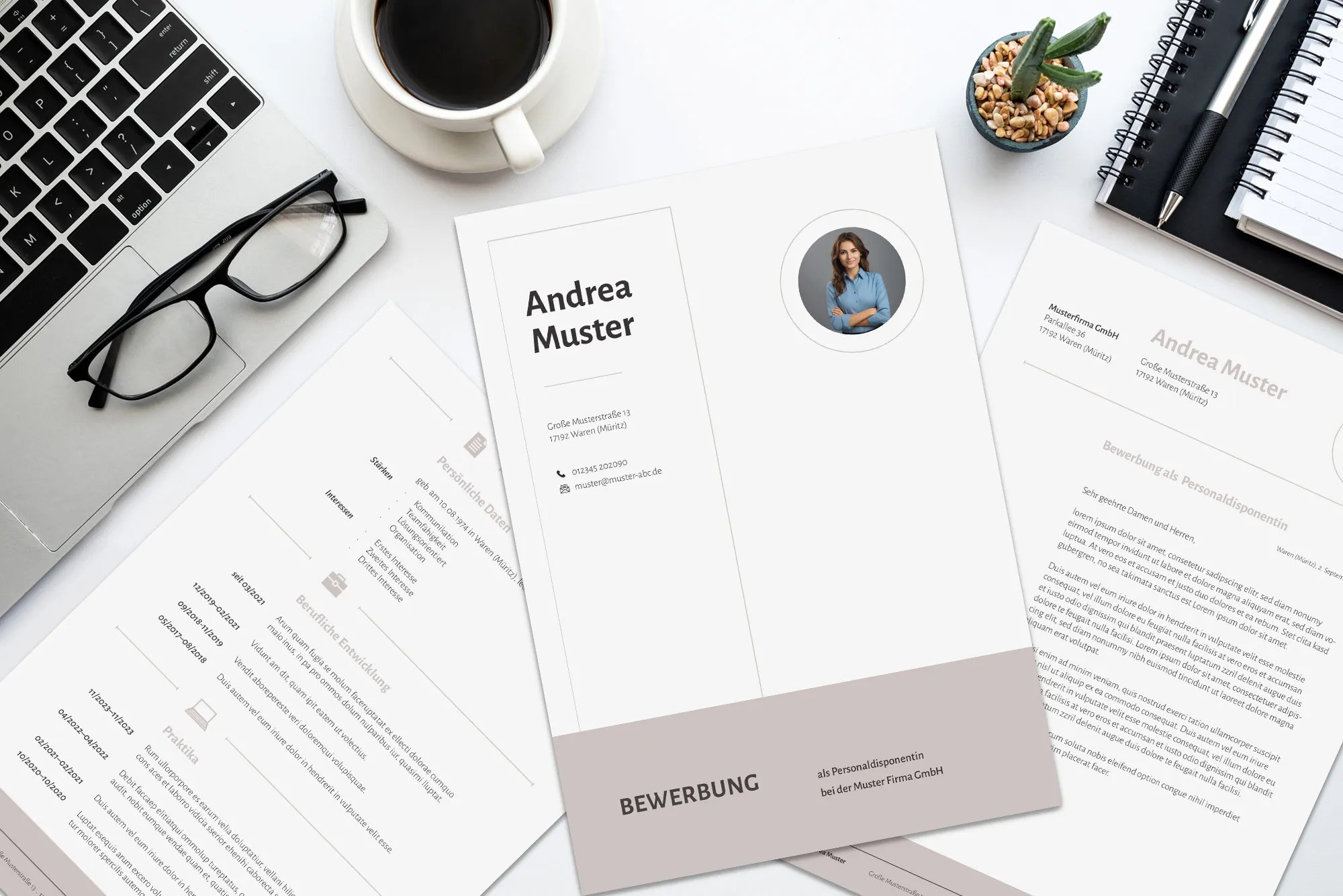 Application as security technician: Template for cover letter and resume