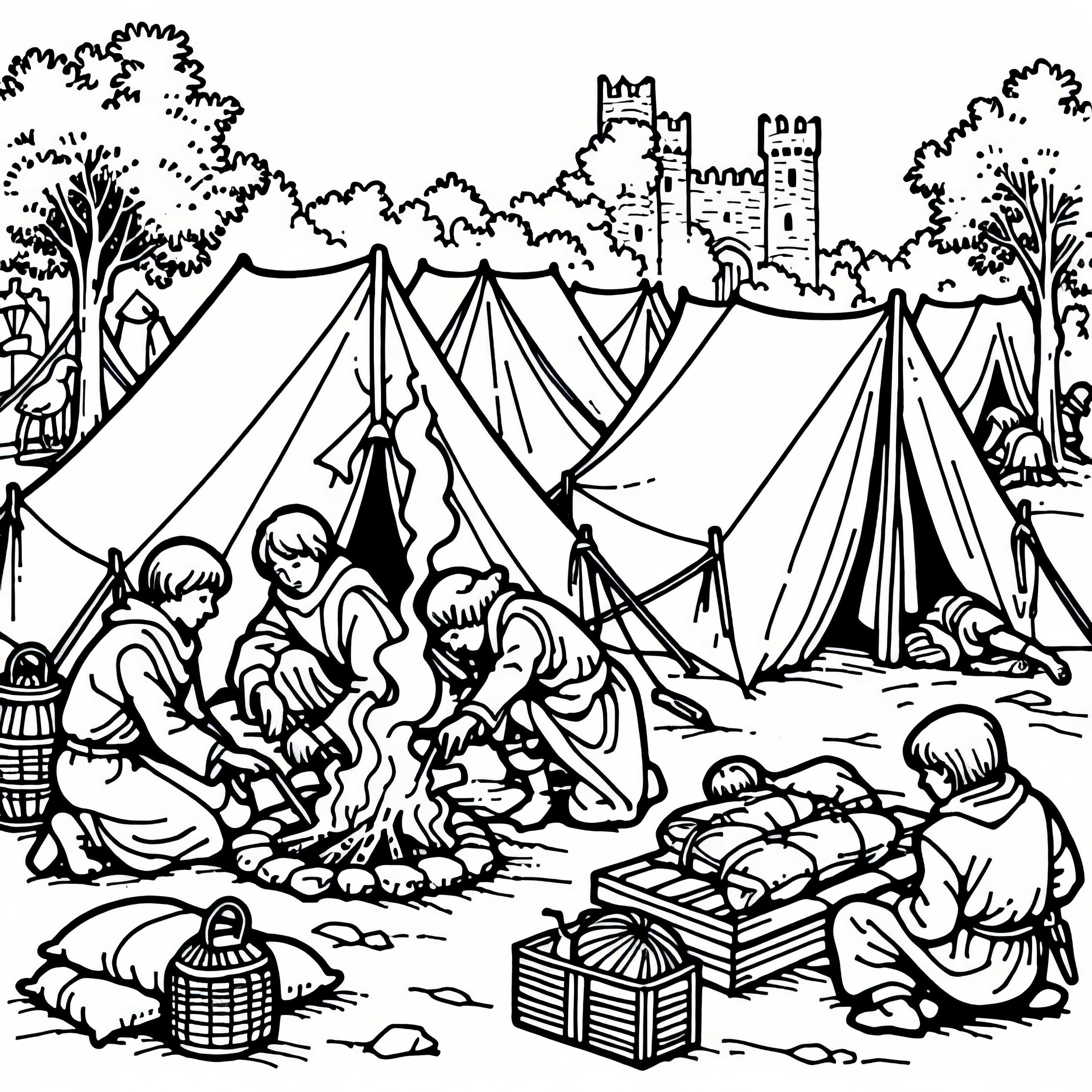 Lagerplads til riddere farvelægning billede korstoge gratis Lagerplads til ridder farvelægningsbillede korstog gratis