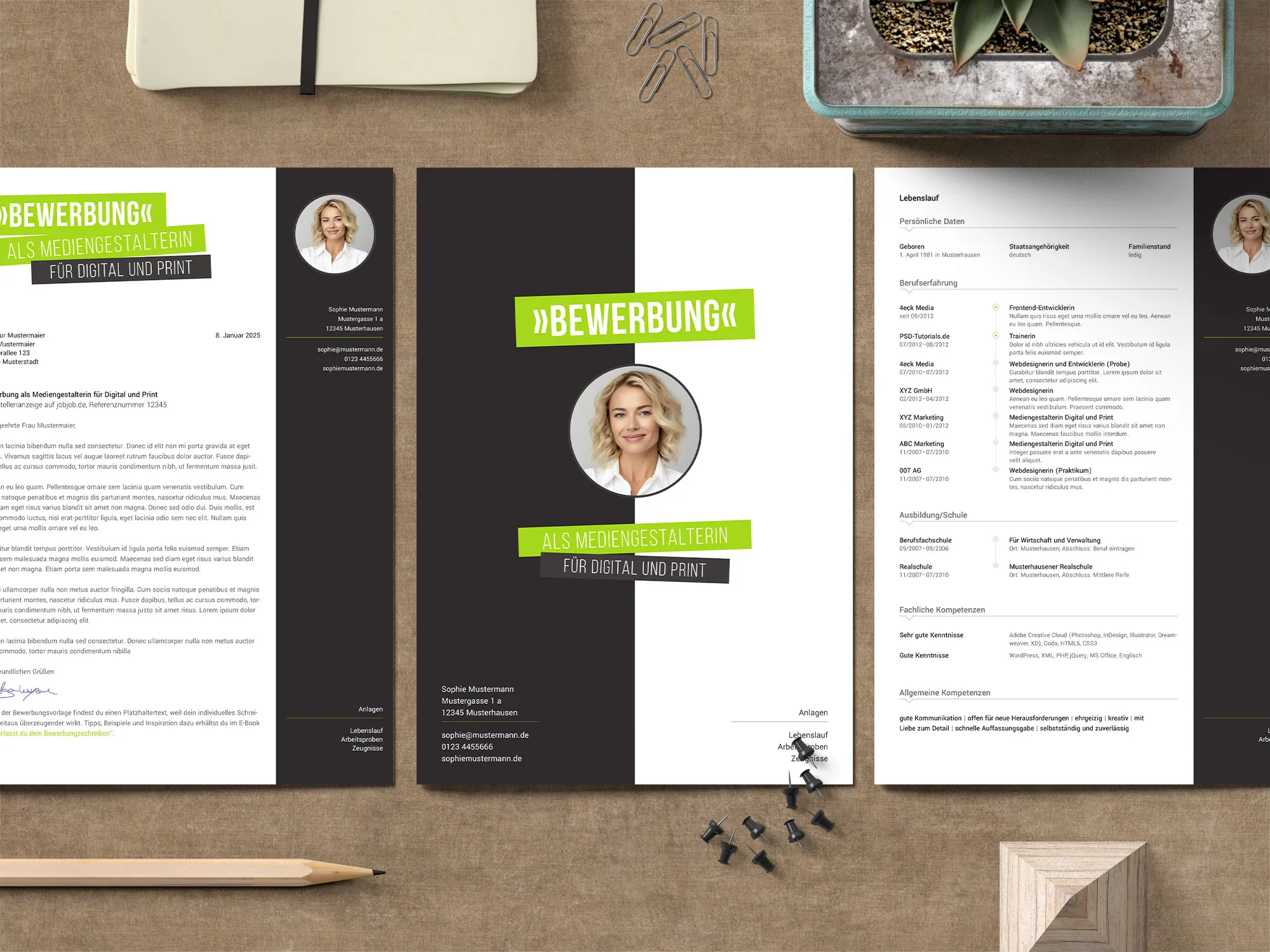 Application as a sports and fitness merchant: Template of cover letter and CV for download