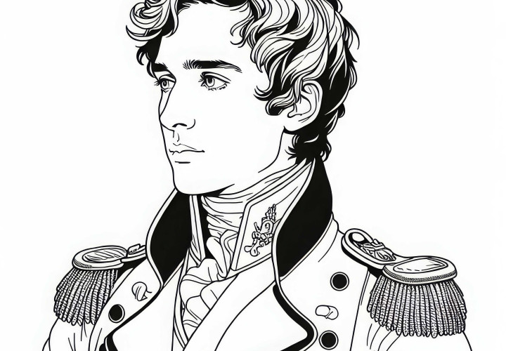 Gratis download af napoleonsk farvelægning billede