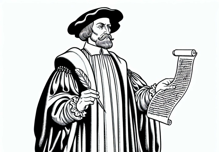 Мартин Лютер Раскраска к Реформации - Бесплатно!