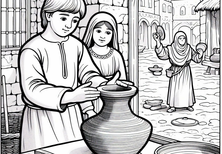 Tønner i forming – Malemal for byliv i middelalderen gratis