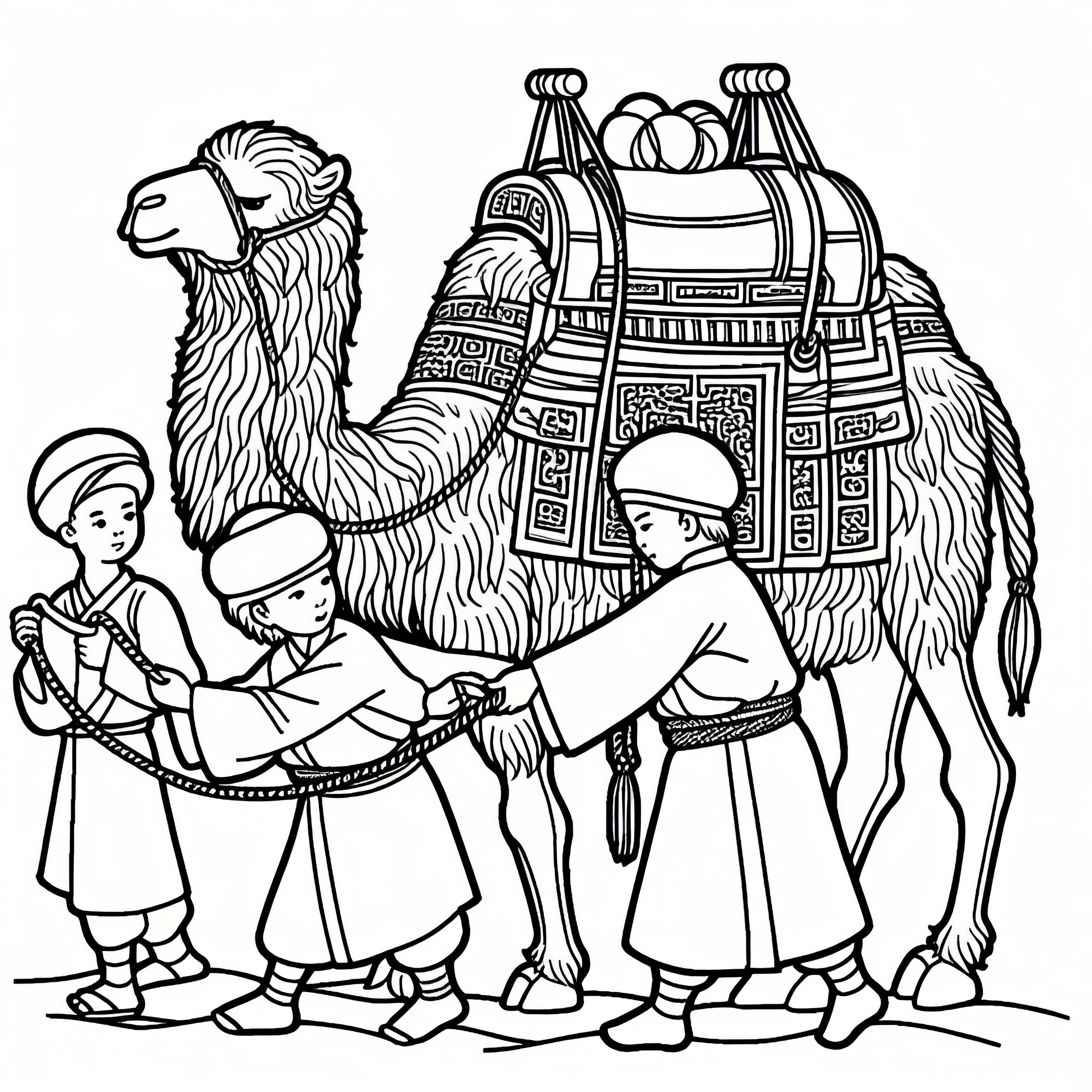 Camel Coloring Page Silk Road Free Camel Coloring Page Silk Road Free