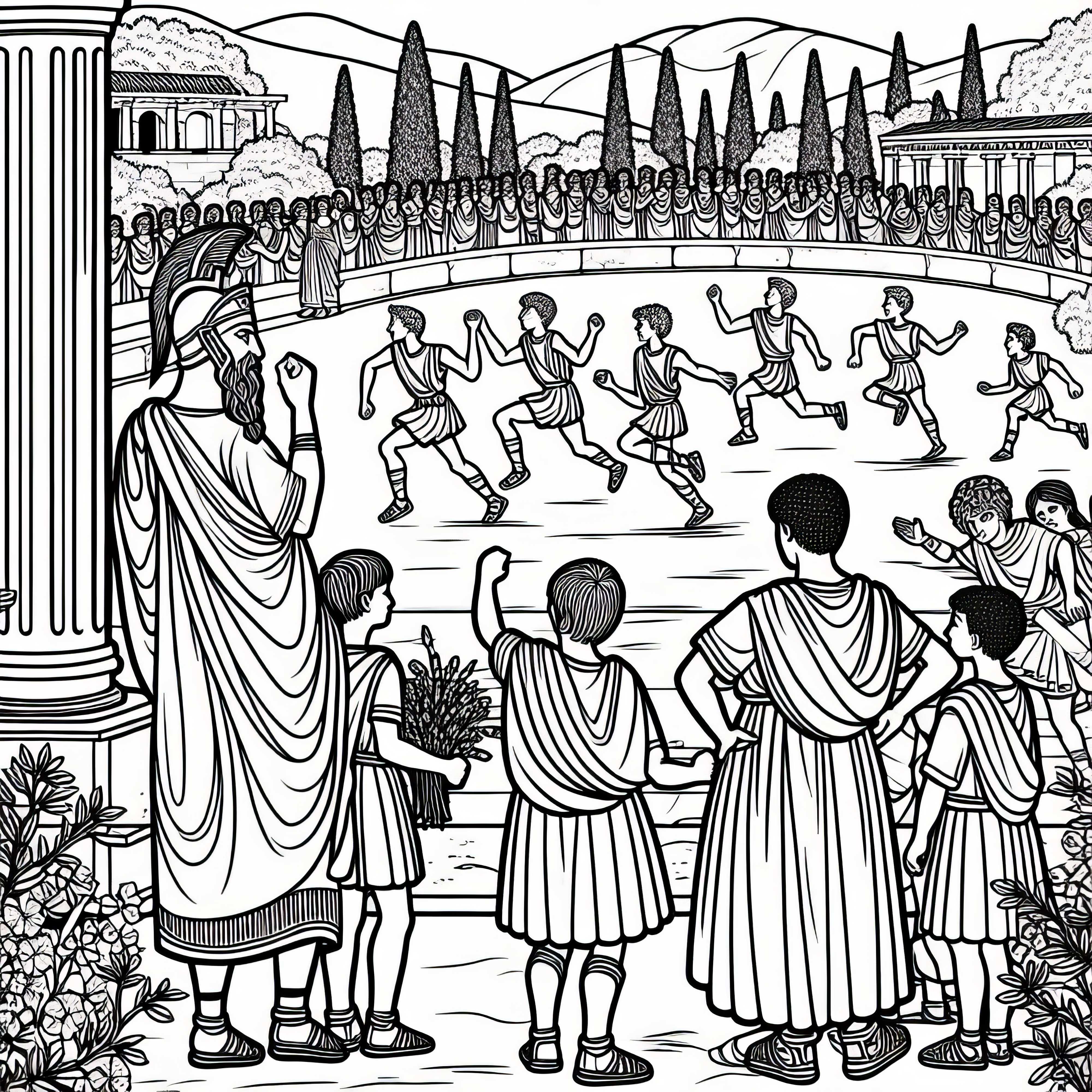 Olympic Race Coloring Page: Sparta and Athens Available for Free Download Olympic Race Coloring Page: Sparta and Athens Free Download