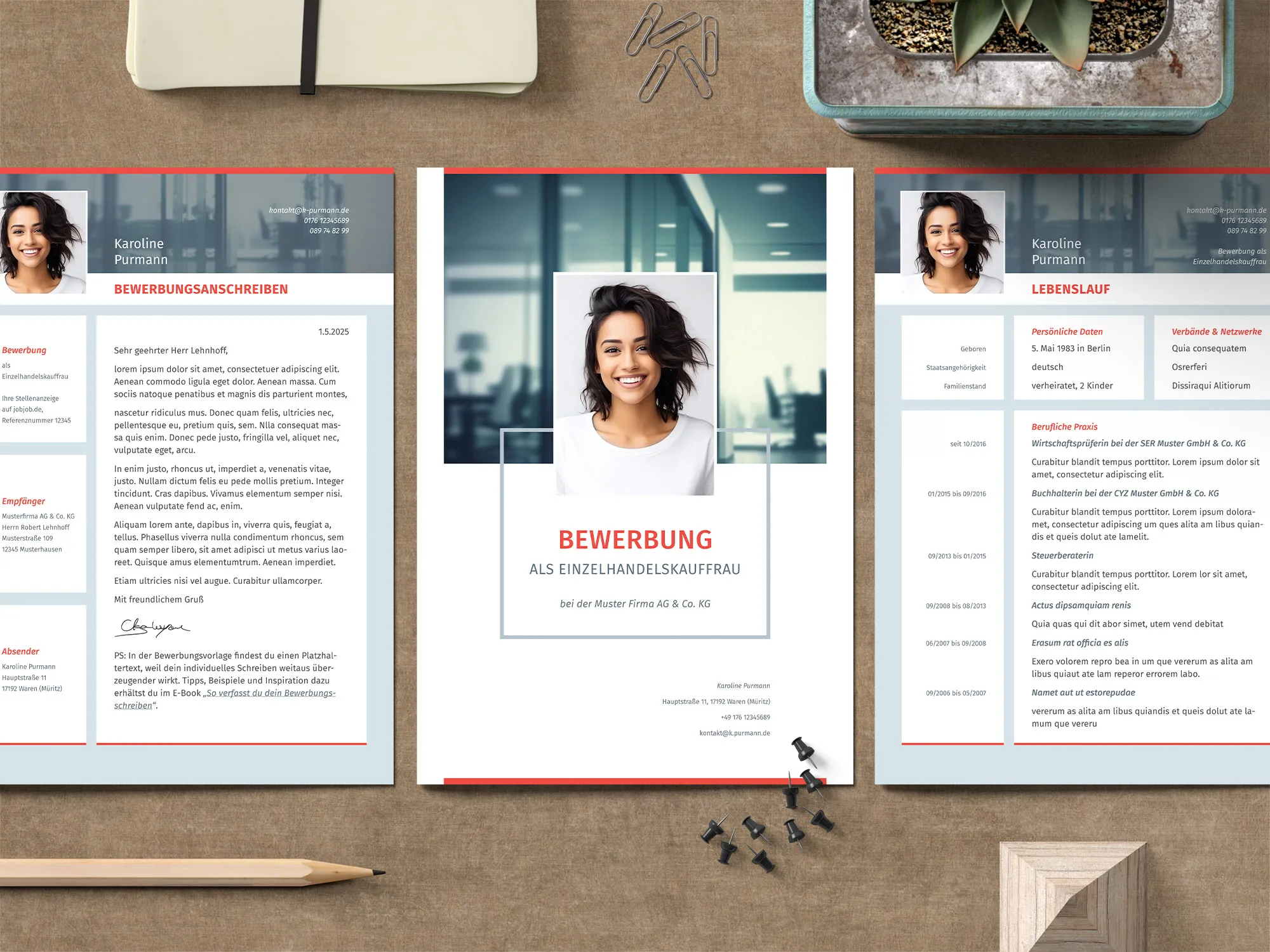 Application as a technician: template for cover letter and CV