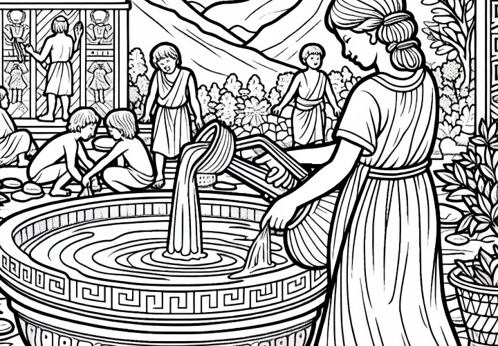 Vandbeholder i historisk kulisse - Udfyldningsbillede af de ældste civilisationer gratis