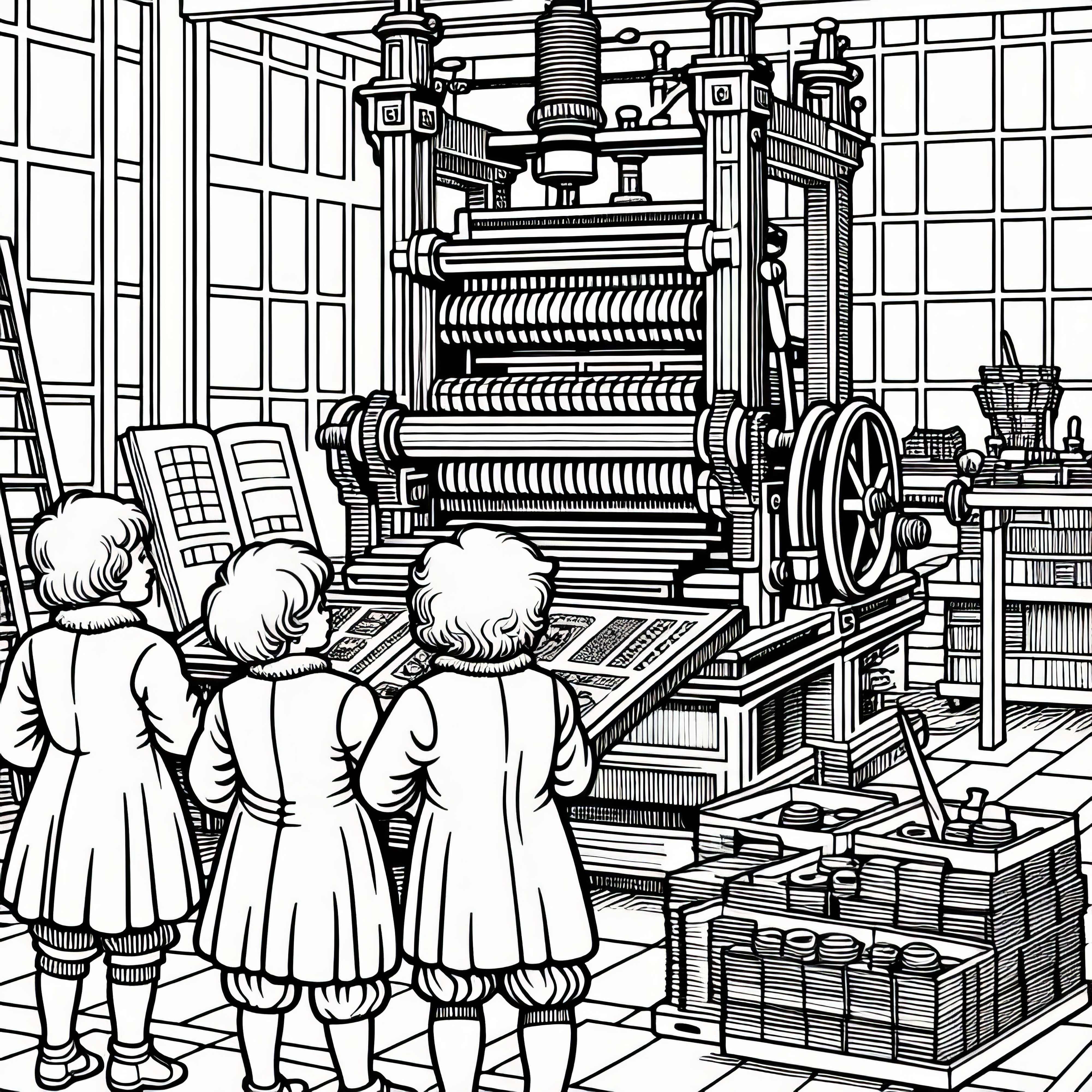 Книга за оцветяване на печатна преса безплатно Безплатна рисувателна карта на печатна преса