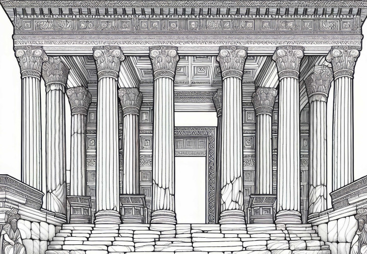 Tempel for Artemis i Efesos - Malebog verdensunder gratis