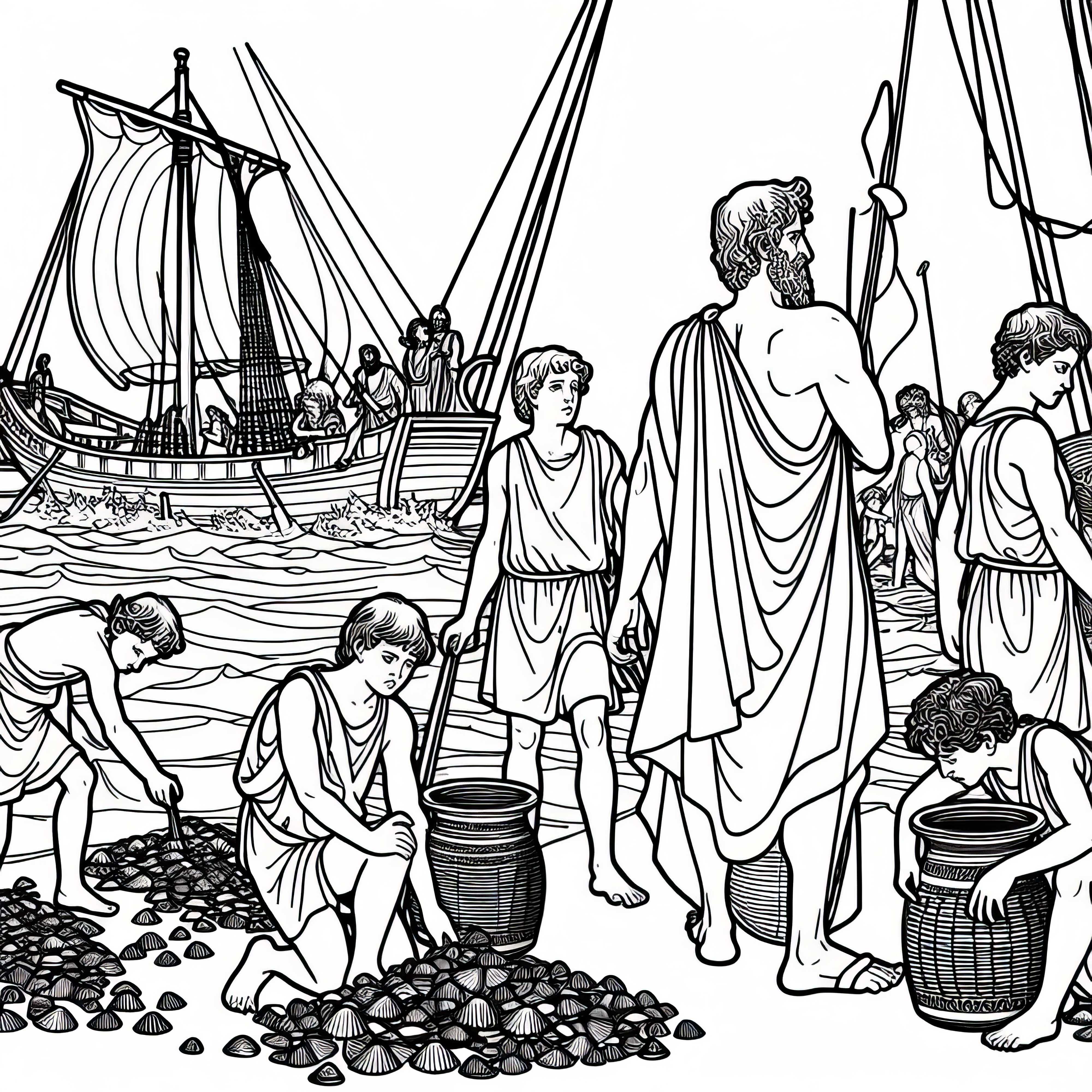 Desenho para colorir de Odisseu da Odisseia de Homero - download gratuito