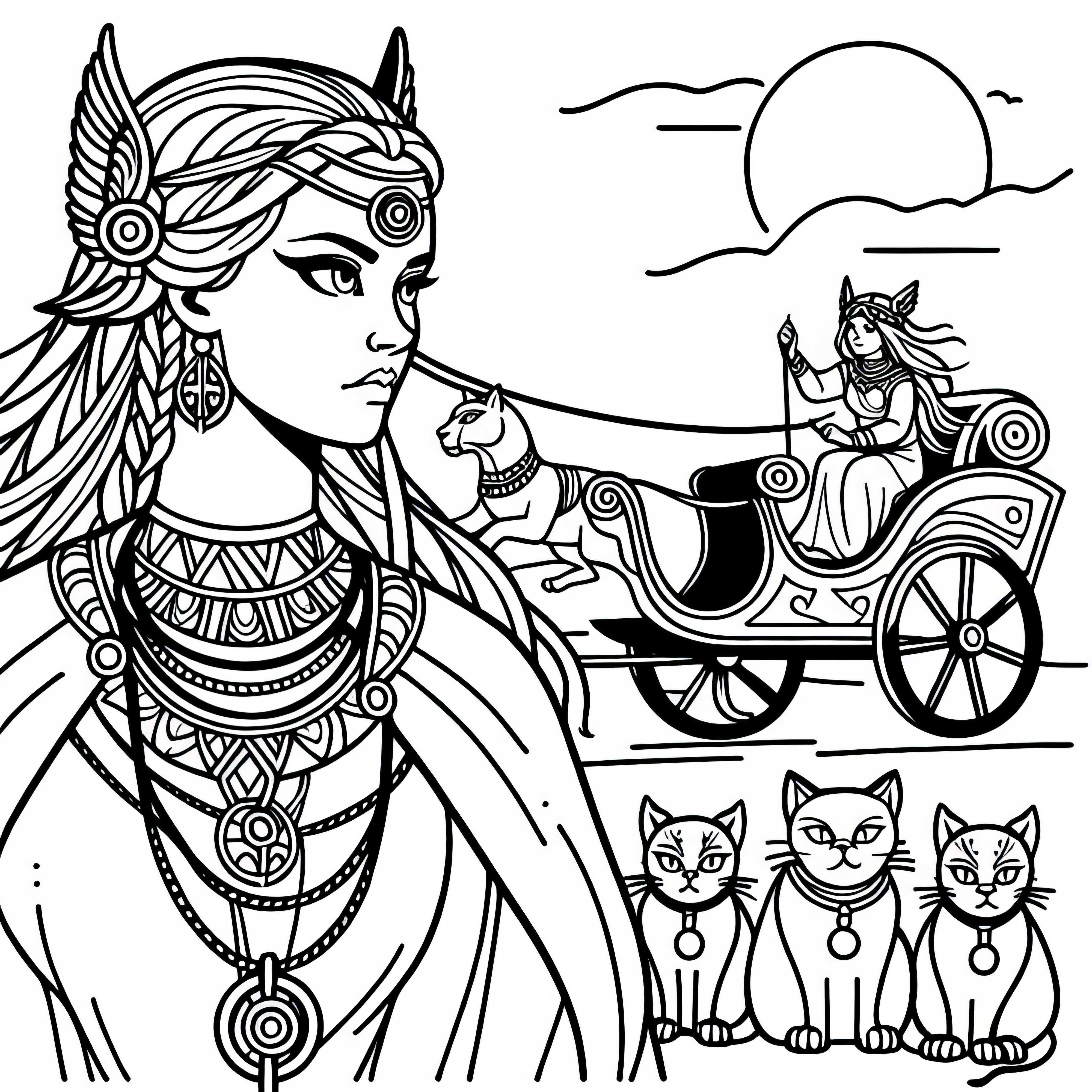 Freya con collar Brisingamen - plantilla para colorear de la mitología nórdica gratuita Freya con collar Brisingamen - plantilla para colorear de la mitología nórdica gratis