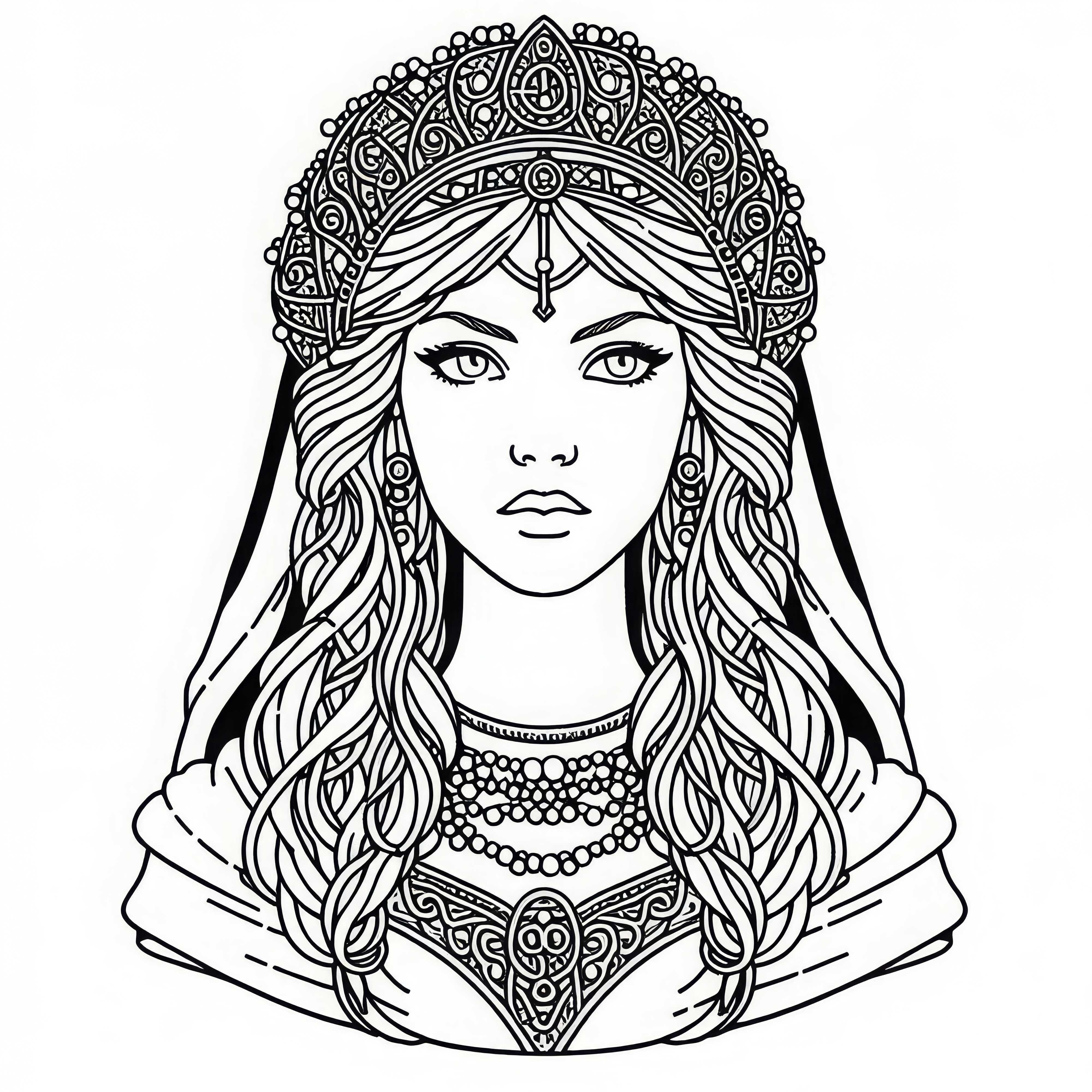 Sif – diosa de la fertilidad como imagen para colorear de la mitología nórdica Sif – diosa de la fertilidad como imagen para colorear de la mitología nórdica