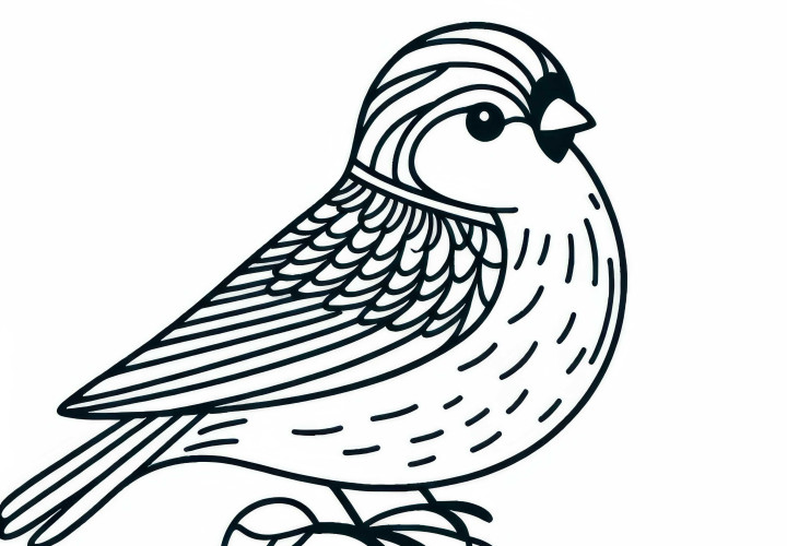 Baldų piešinys paukščio nemokamai