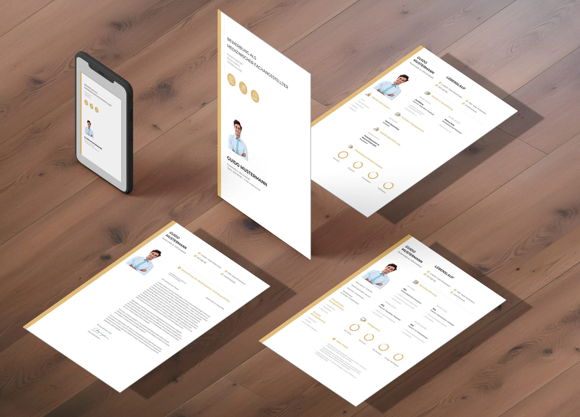 Application as a civil engineering worker: Template for cover letter and CV