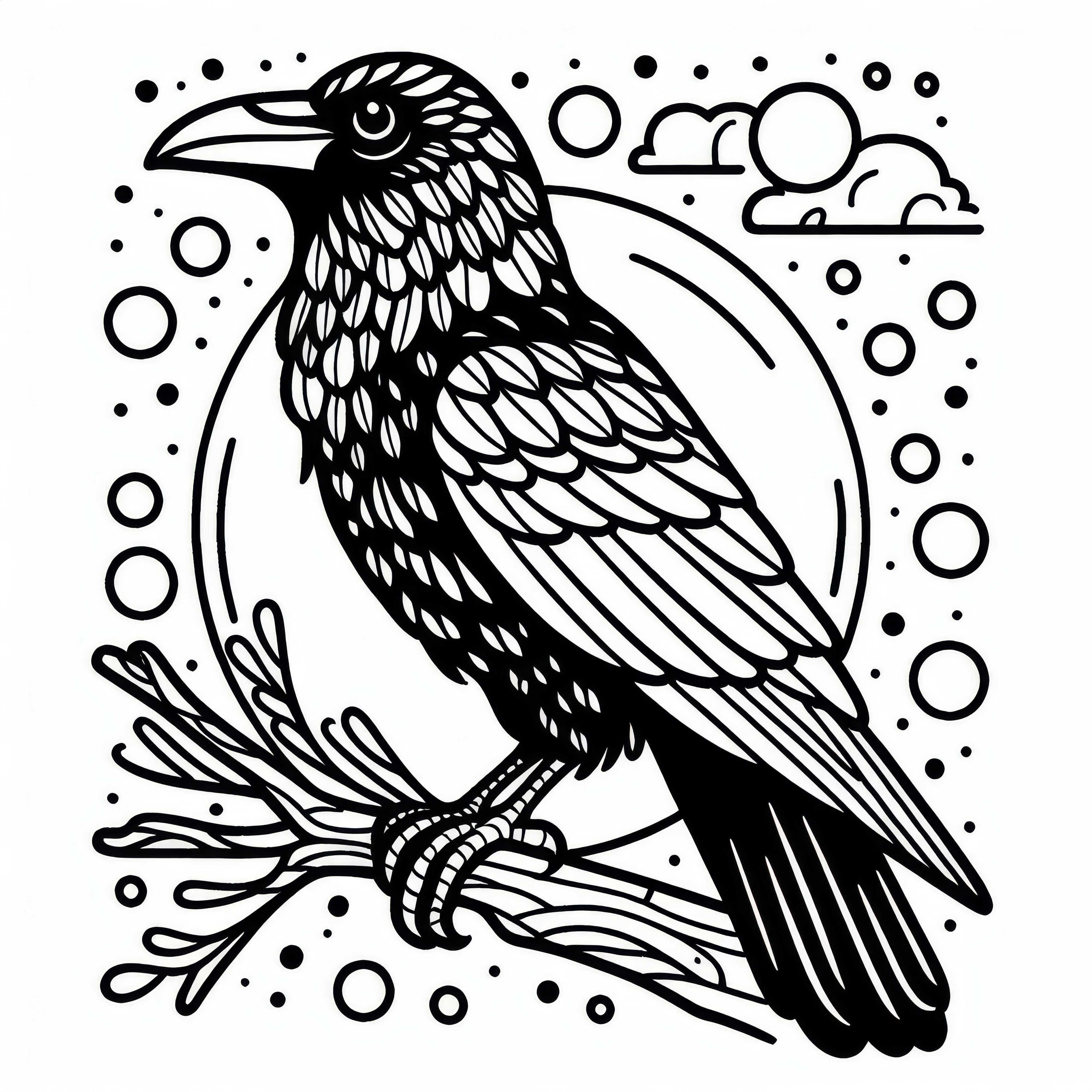 Žąsies spalvinimo šablonas nemokamai Varnų piešinio šablonas nemokamai