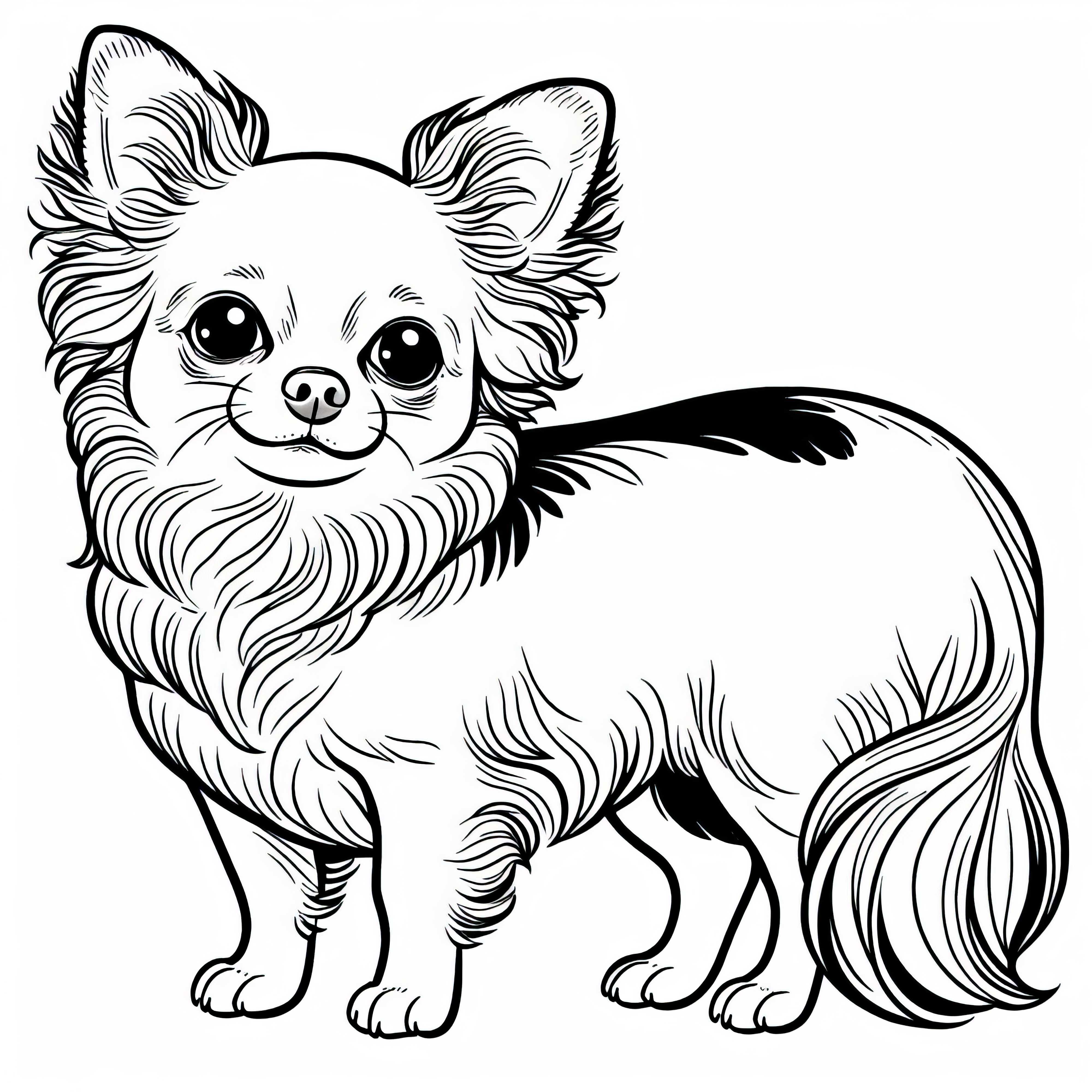 Imagem para colorir de Chihuahua para cães e download gratuito