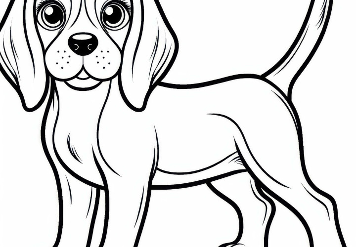 Modelo de color de Beagle grátis