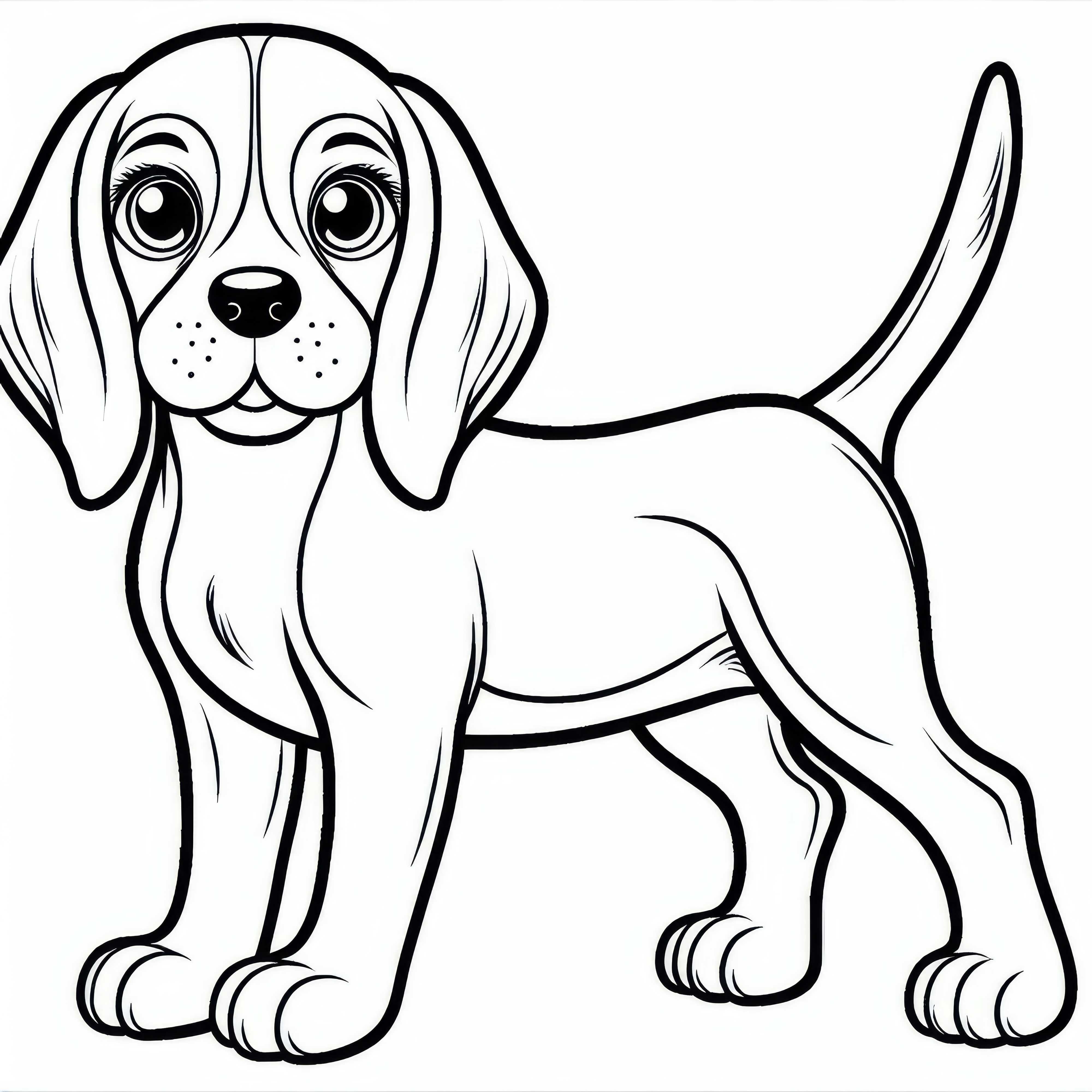 Modelo de pintura de Beagle grátis