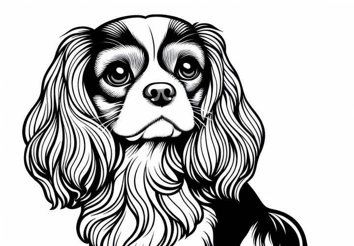 Modelo de color para Cavalier King Charles Spaniel grátis