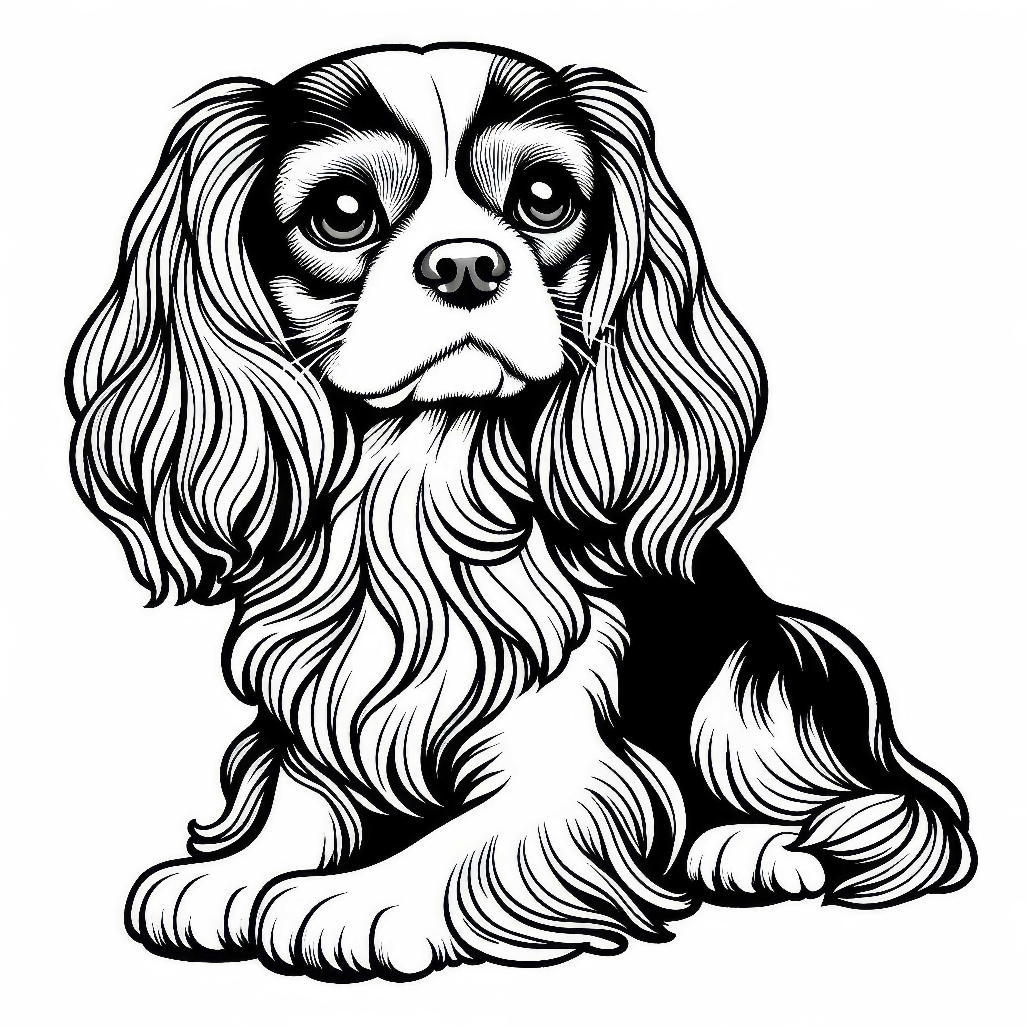 Cavalier King Charles Spaniel modelo de color para cachorros gratuito
