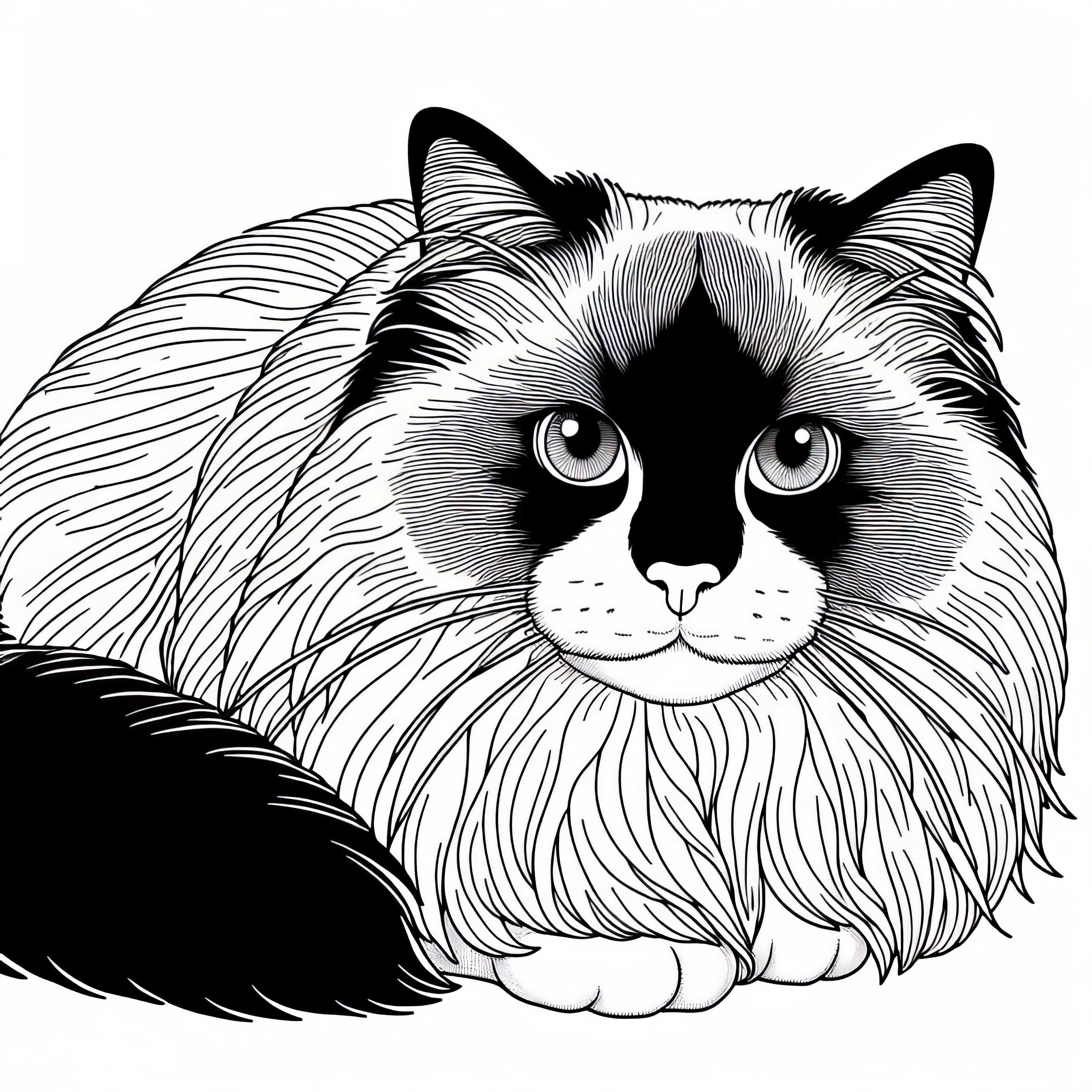 Ragdoll Coloring Template Cat Free – Free Coloring Picture for You Ragdoll coloring template cat free – Free coloring page for you
