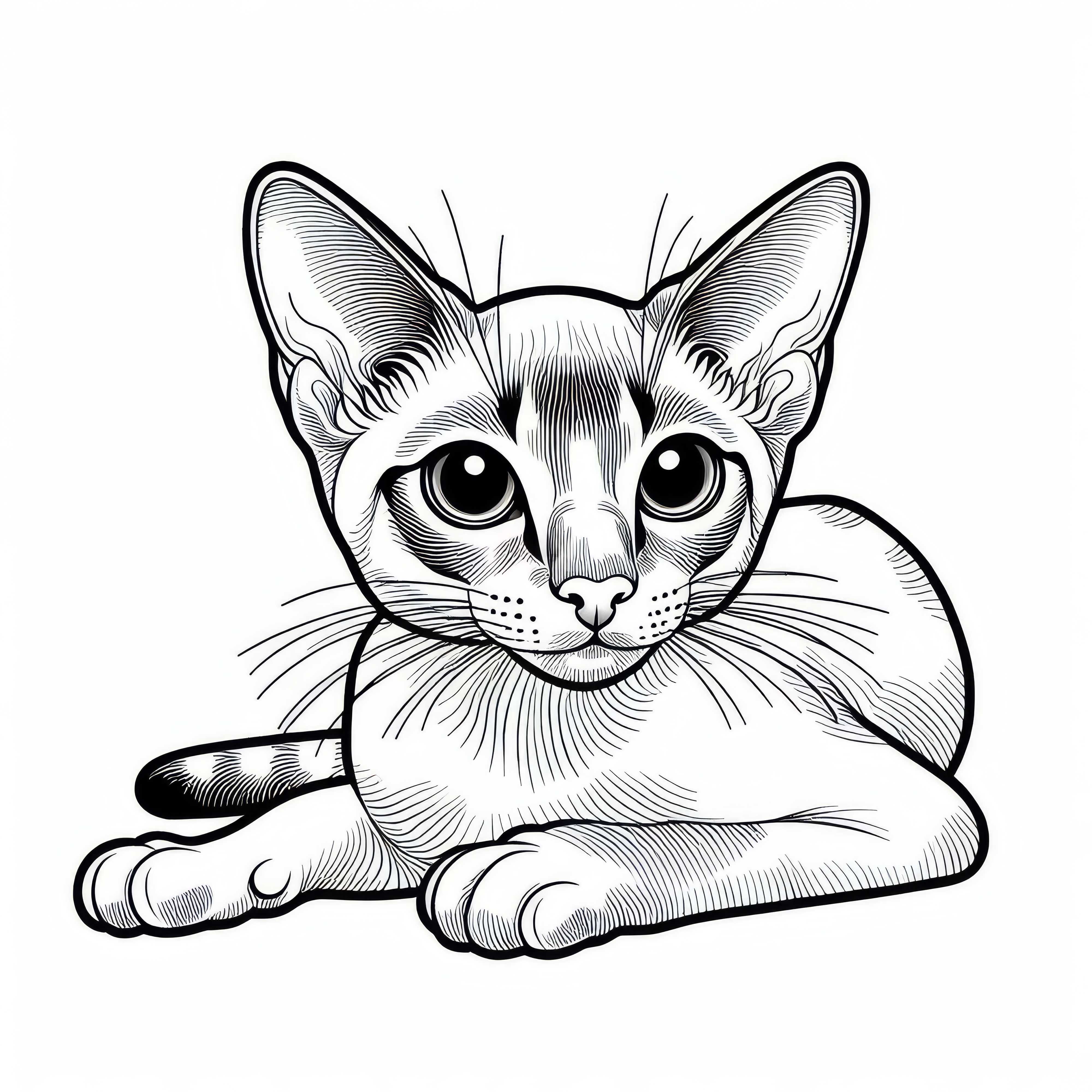 Singapore coloring page cat free