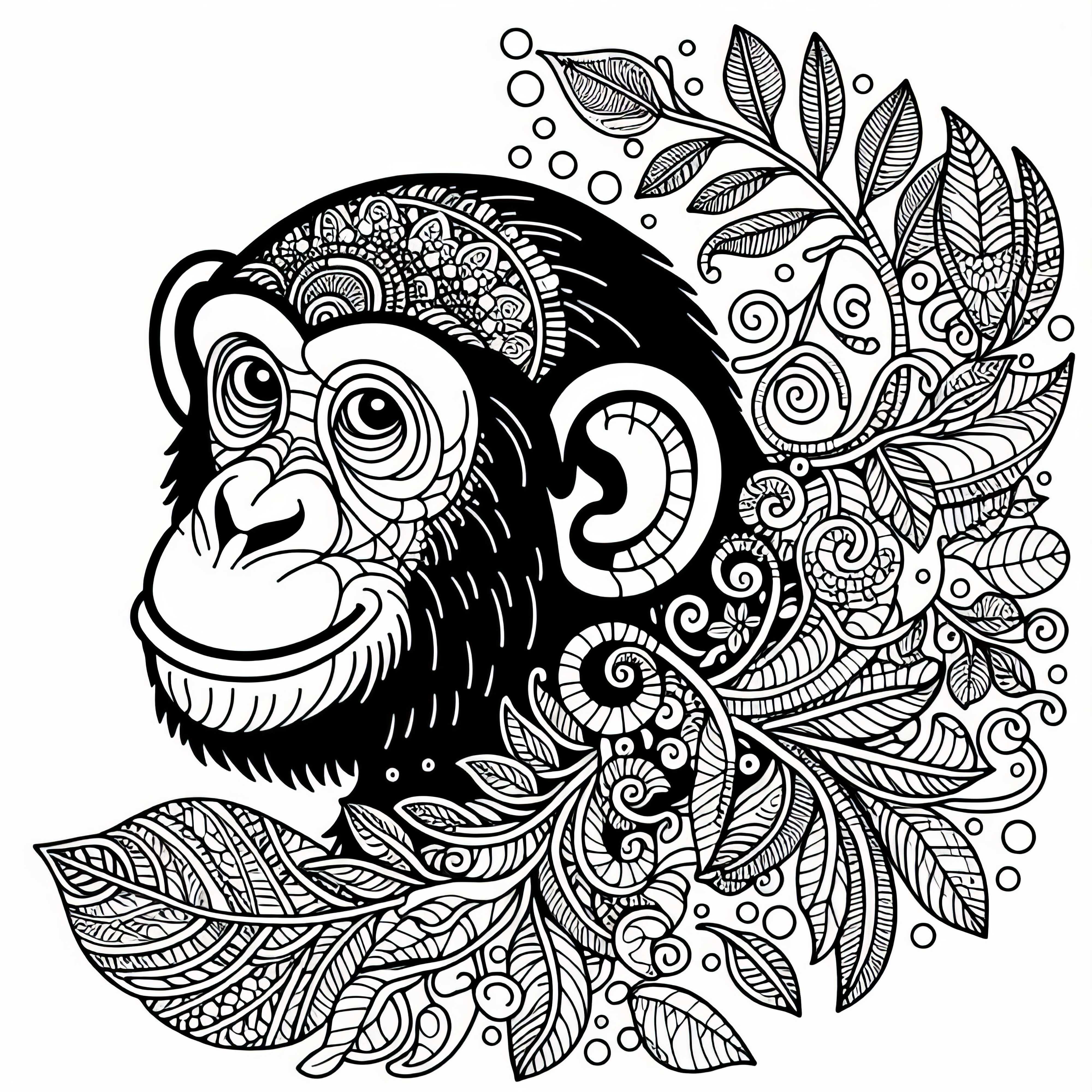 Scimpanzé da colorare – Gratis per te! Scimpanzé da colorare - Gratis per te!