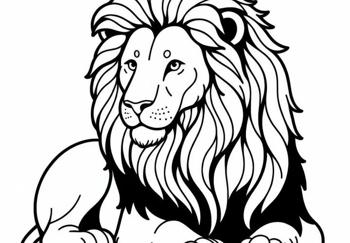 Lví maľovanka šelmy Zadarmo