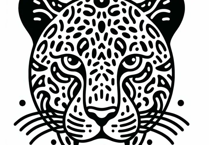 Omalovánka jaguára – šelma na stiahnutie