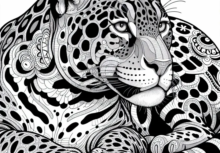 Bezplatná omalovánka jaguára