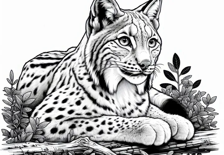 Maľovanka rysa zadarmo na stiahnutie