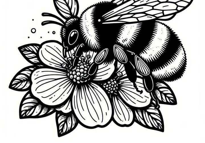 Hummel – Realistický vymaľovávací obrázok zadarmo