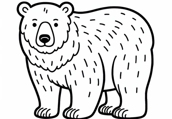 Bezplatná maľovanka s ľadovým medveďom