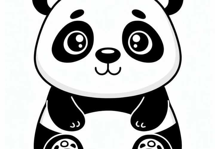 Veľká panda omalovánka zadarmo
