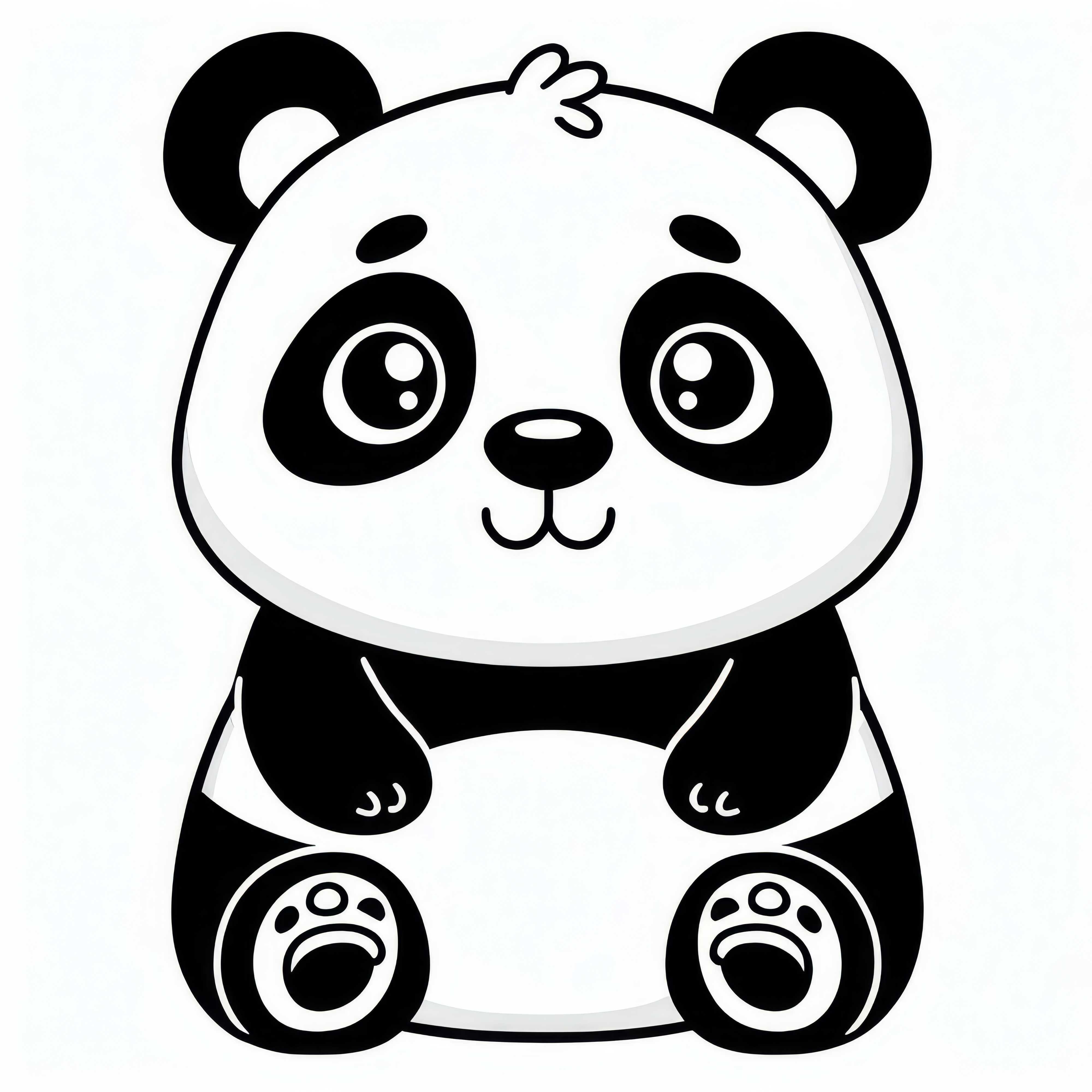 Veľký panda omaľovánka zadarmo Veľký panda omaľovánka zadarmo