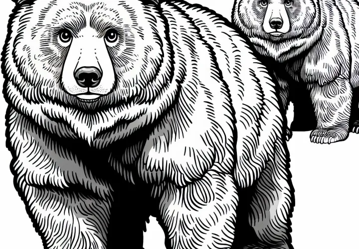 Ussuri medveď maľovanka zadarmo