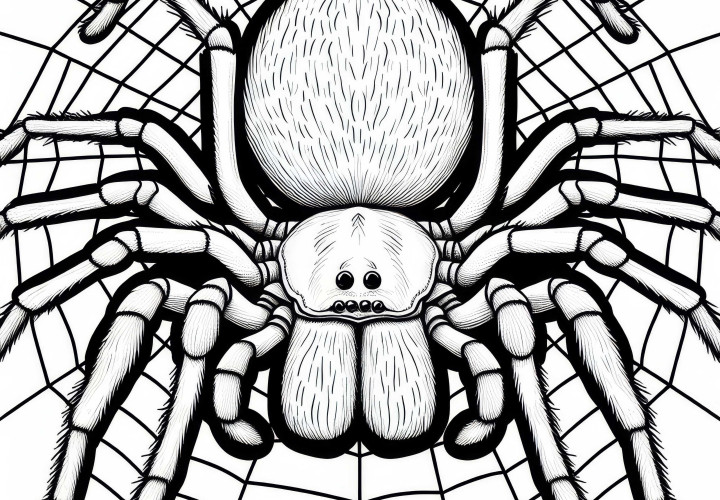 Hnedá osamelá pavúka Loxosceles Reclusa omaľovánka zadarmo