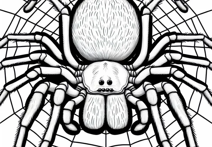 Hnedá osamelá pavúka Loxosceles Reclusa omaľovánka zadarmo