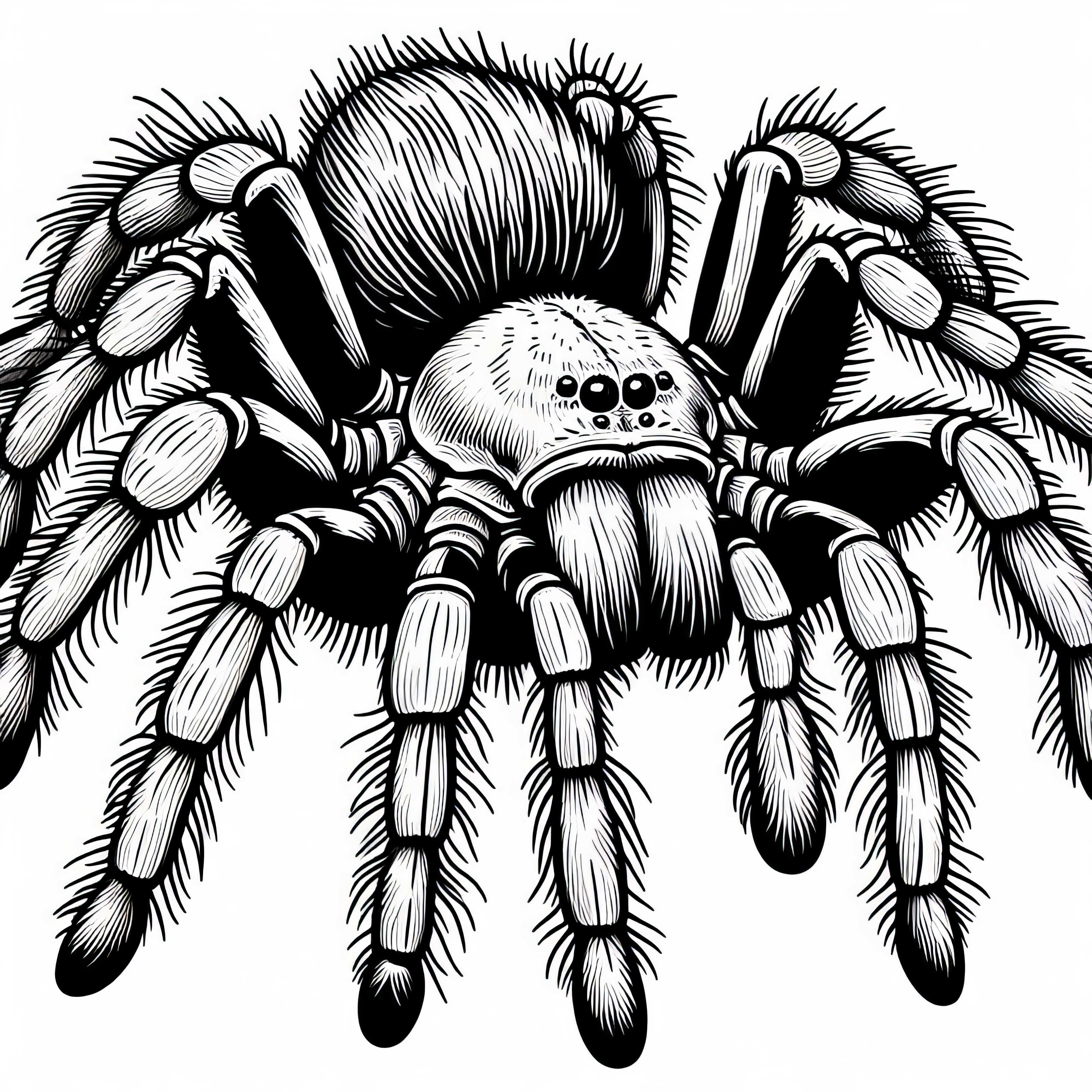 Bezplatný obrázok na vymaľovanie brazílskej putujúcej pavúka Phoneutria nigriventer Bezplatný obrázok na vymaľovanie brazílskej putujúcej pavúka Phoneutria nigriventer