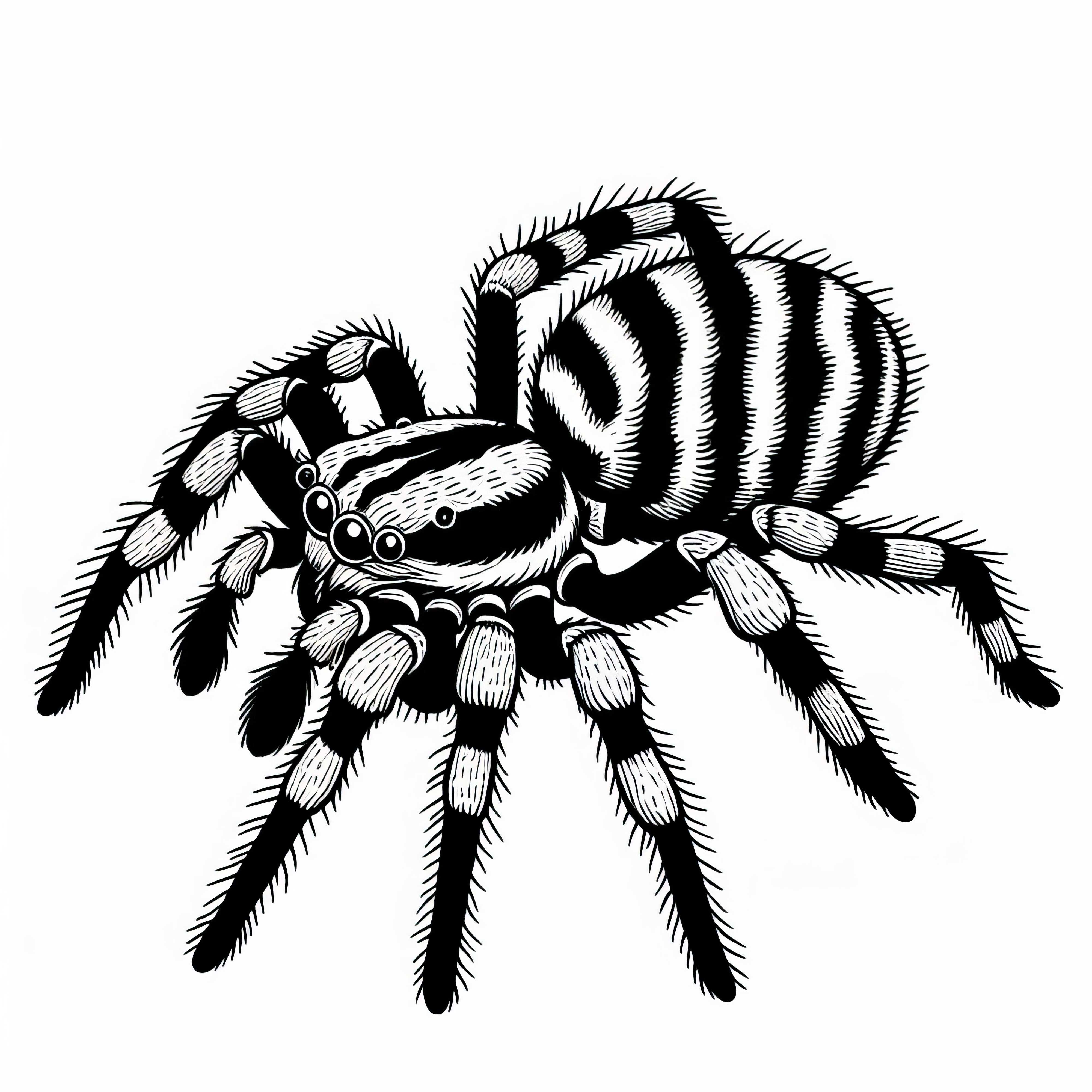 Voľne si stiahnite omaľovanku so zebrovou skákačkou Salticus Scenicus Bezplatné stiahnutie maľovanky so zebrovanou skákajúcou pavúkom Salticus Scenicus