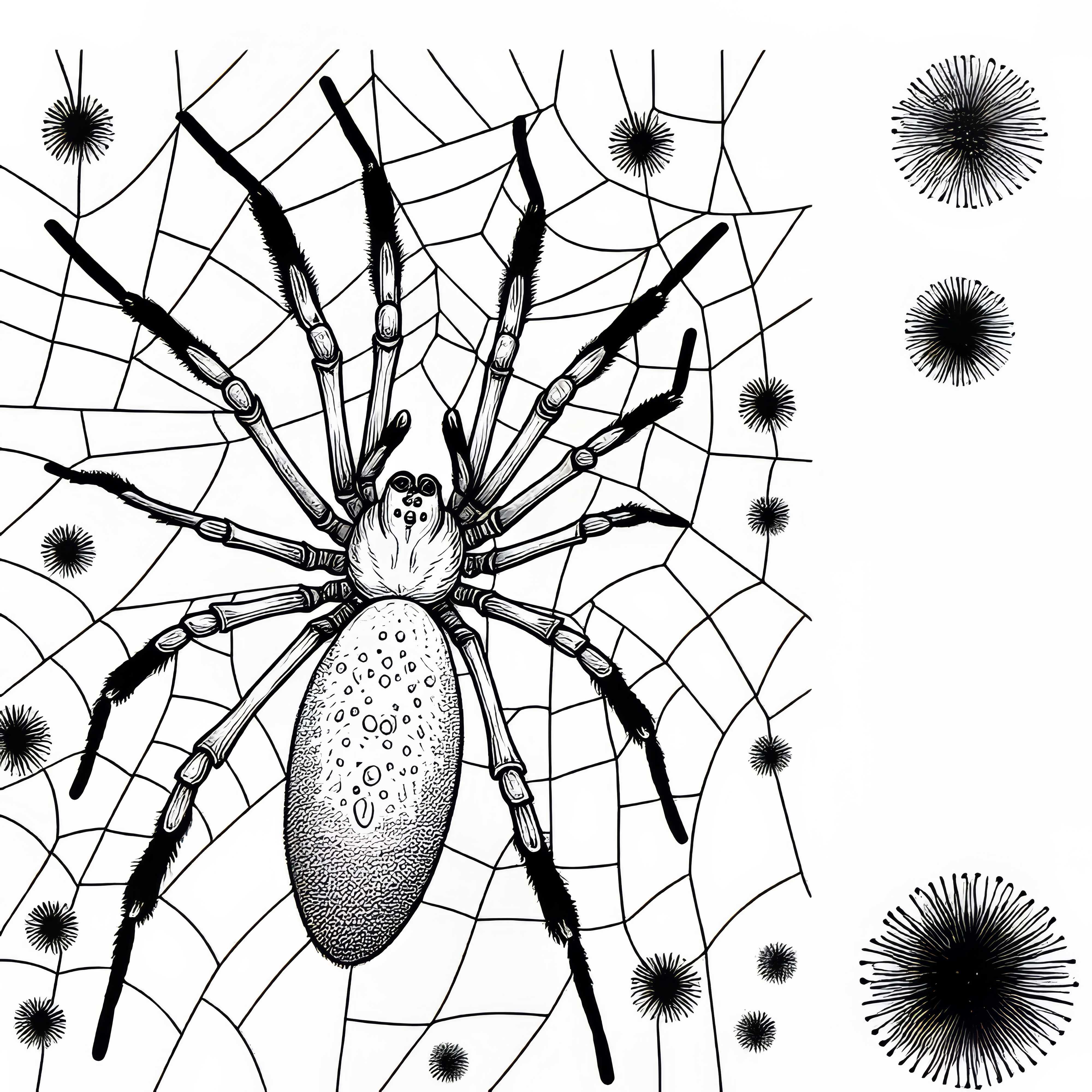 Zlatá hodvábnica Nephila Clavipes omalovánka zadarmo Zlatá hodvábnica Nephila clavipes omaľovanka zadarmo
