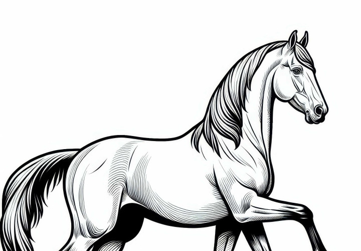 Zadarmo anglického plnokrvníka omalovánka pre kone