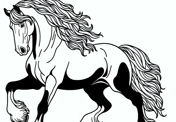 Zadarmo si stiahnuť predlohu na maľovanie koňa